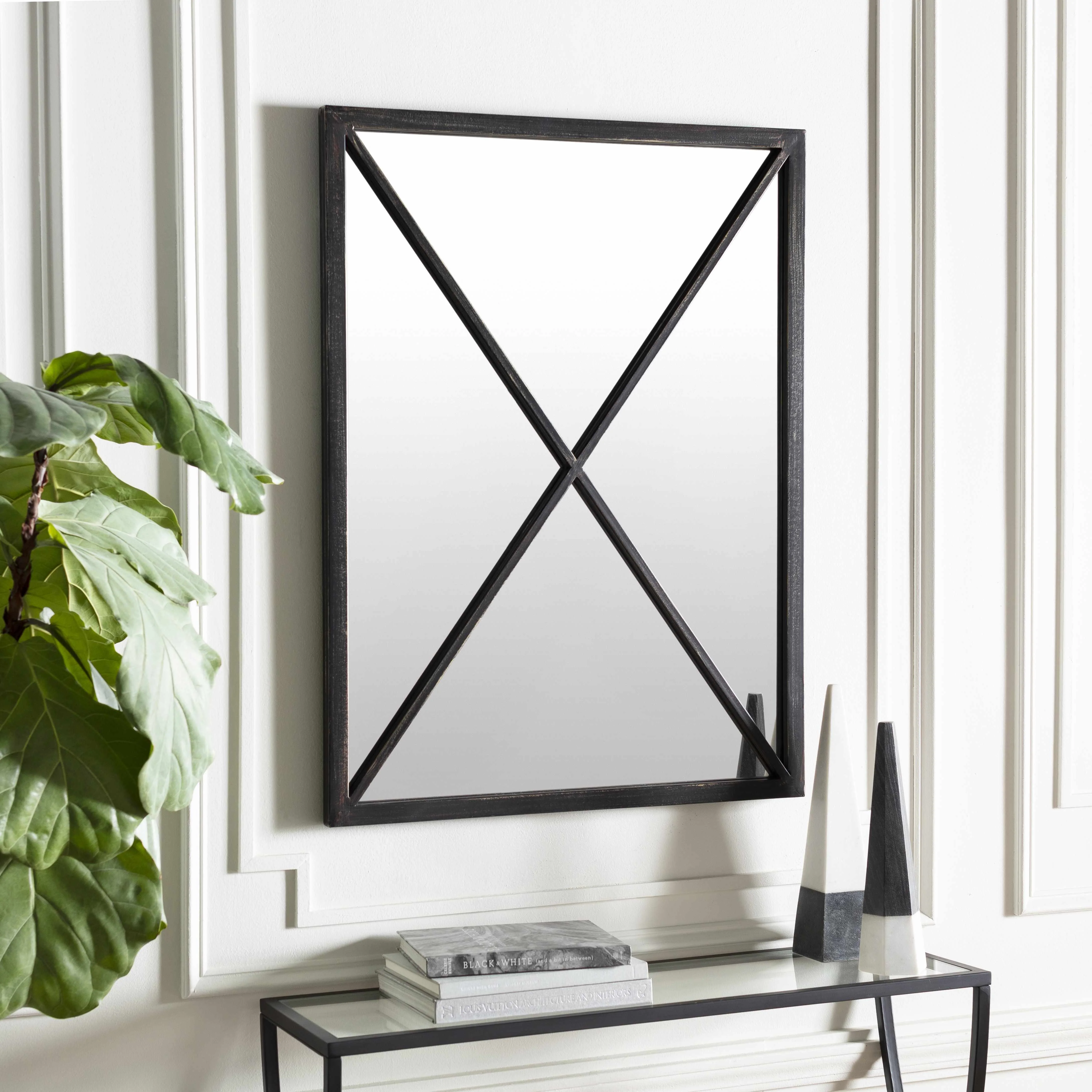 Candon Black Framed Mirror - Image 2