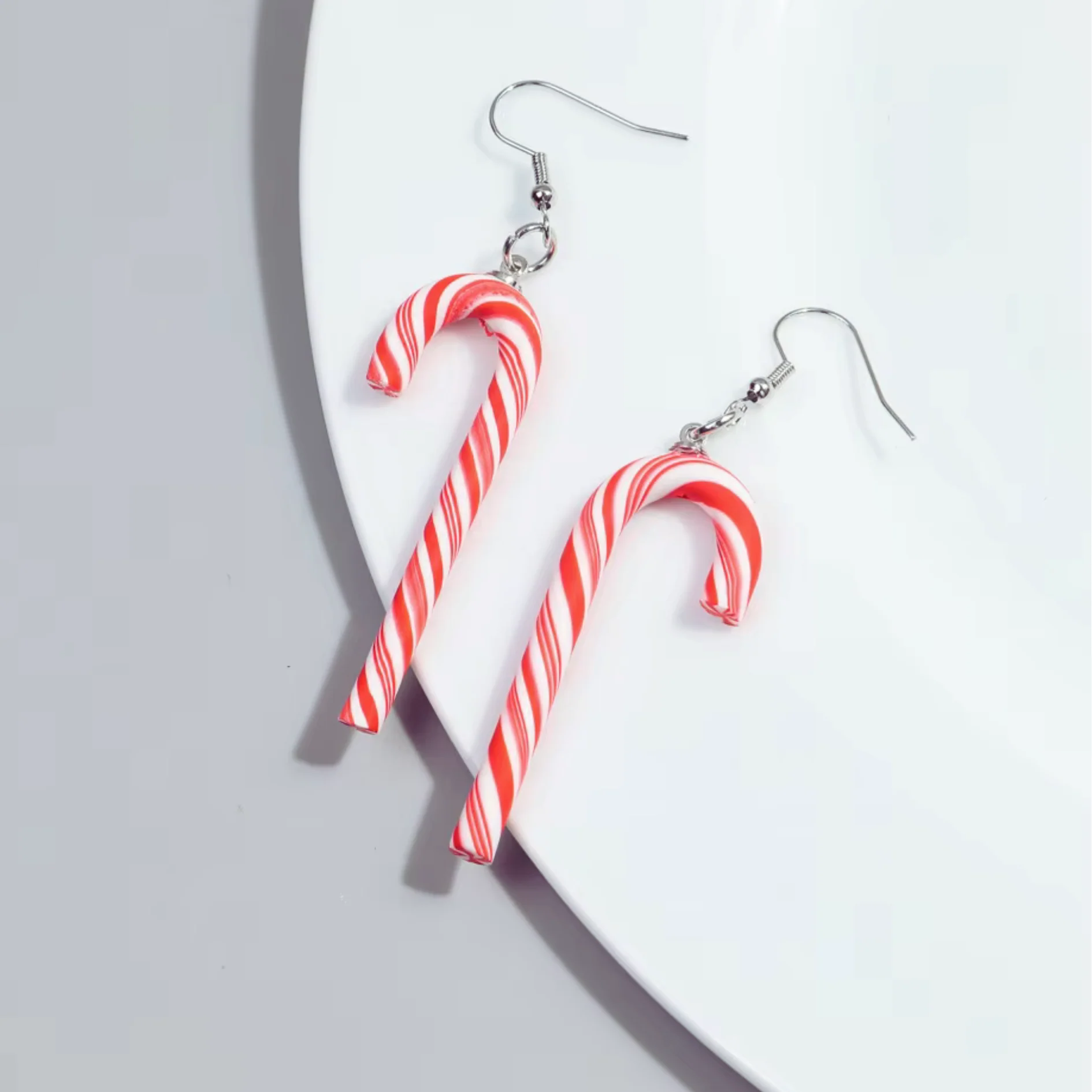 Candy Cane Earrings in Candy Stripe or Rainbow - Image 6