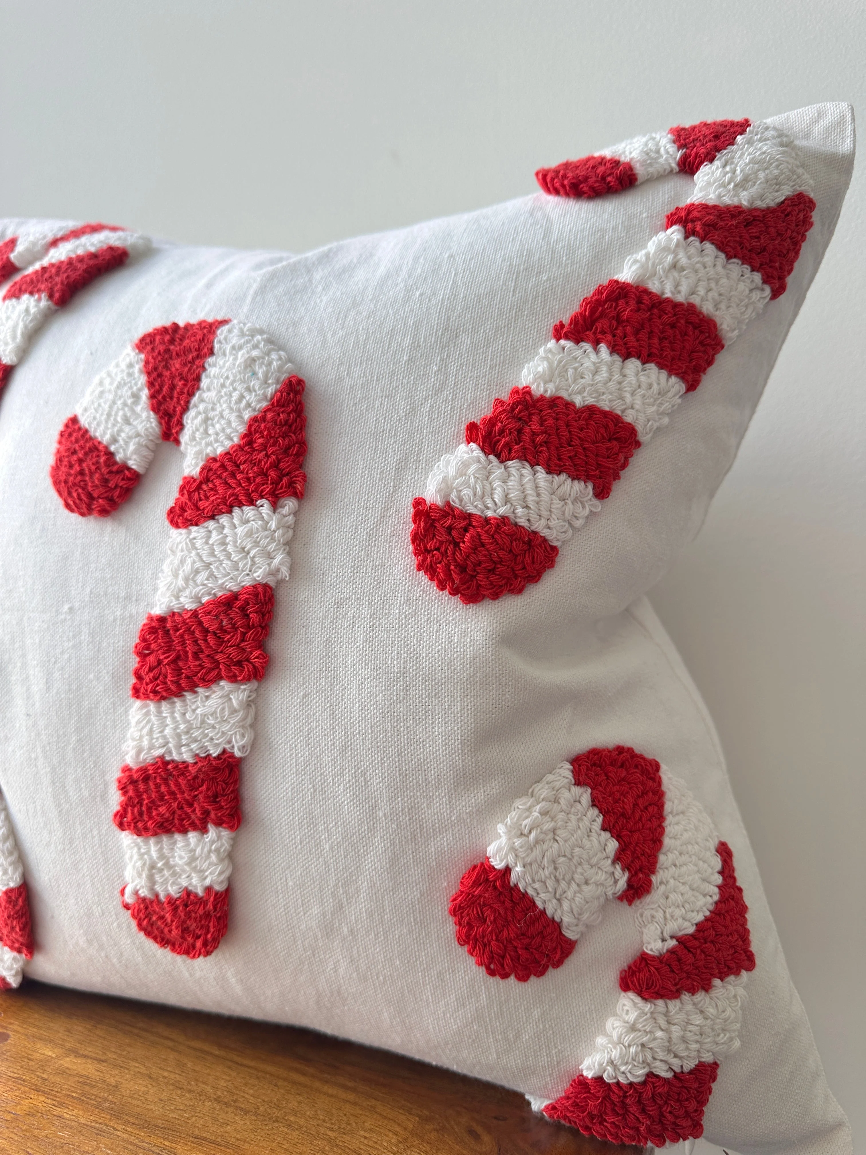 Candy Cane Pillow Cover - Image 4