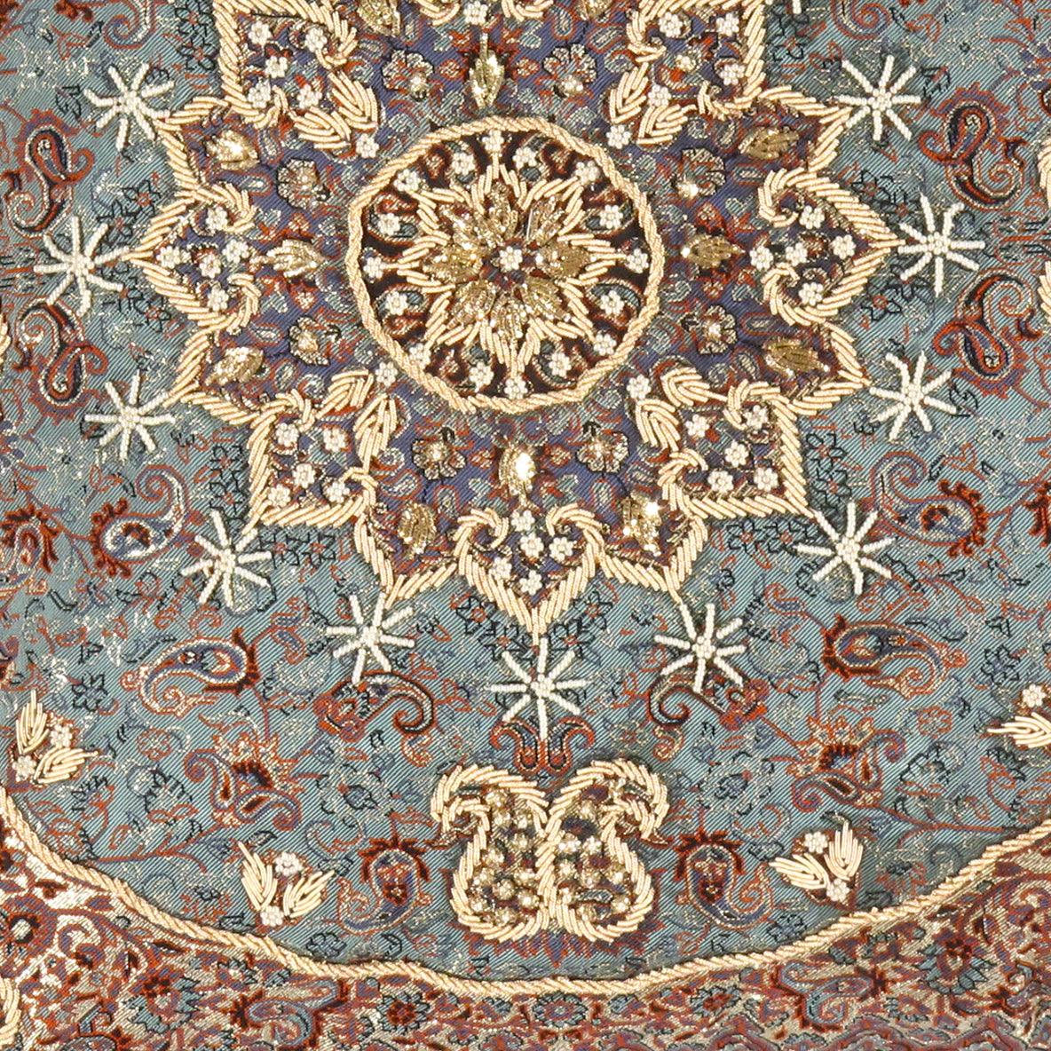 Canvello Blue Diamond Silkroad Silk Termeh - 20'' - Image 2