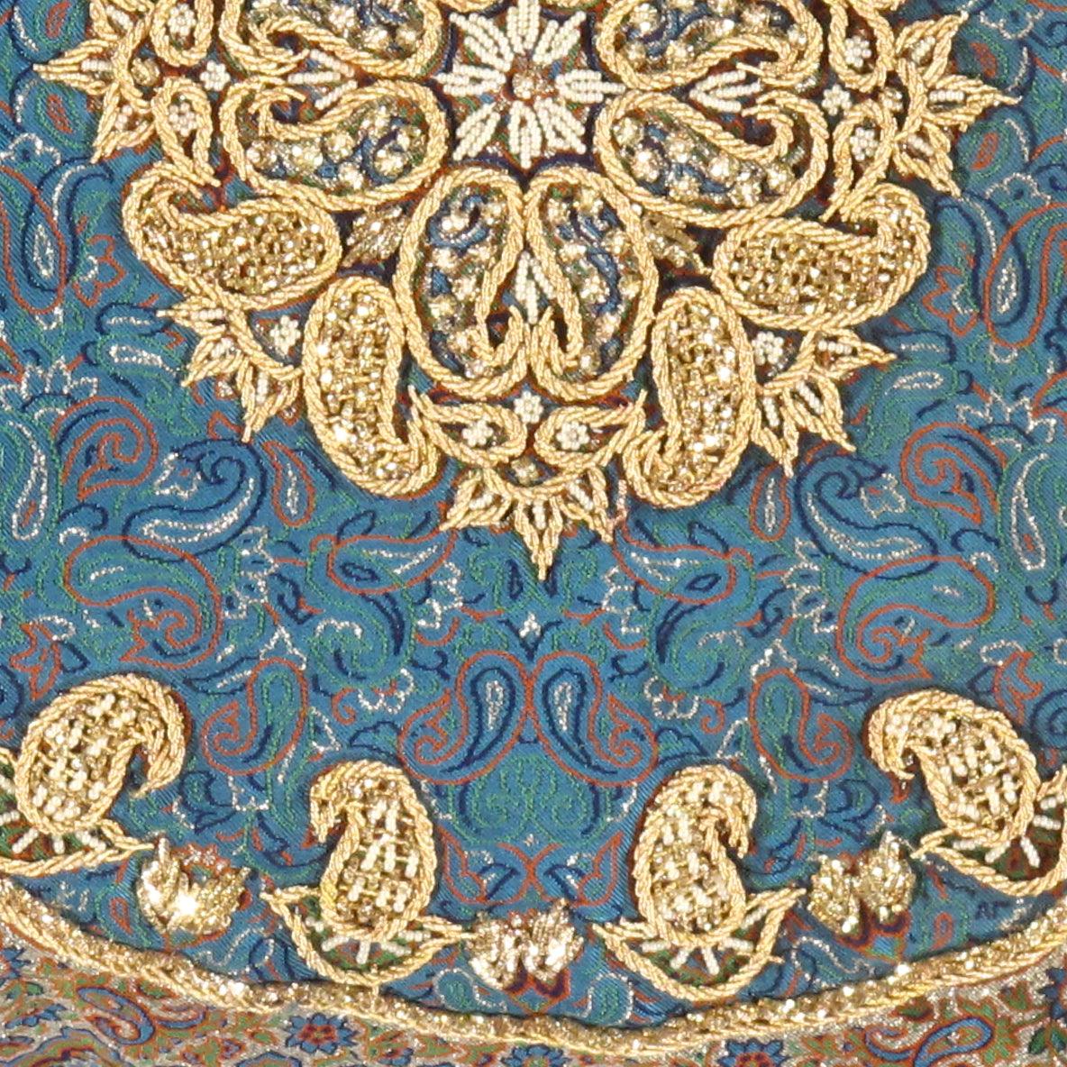 Canvello Blue Diamond Silkroad Silk Termeh - 20'' - Image 2
