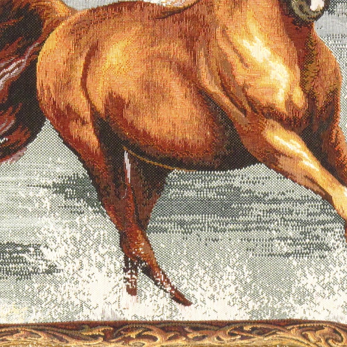 Canvello Horse French Tapestry Cushion - 20" X 20" - Image 2