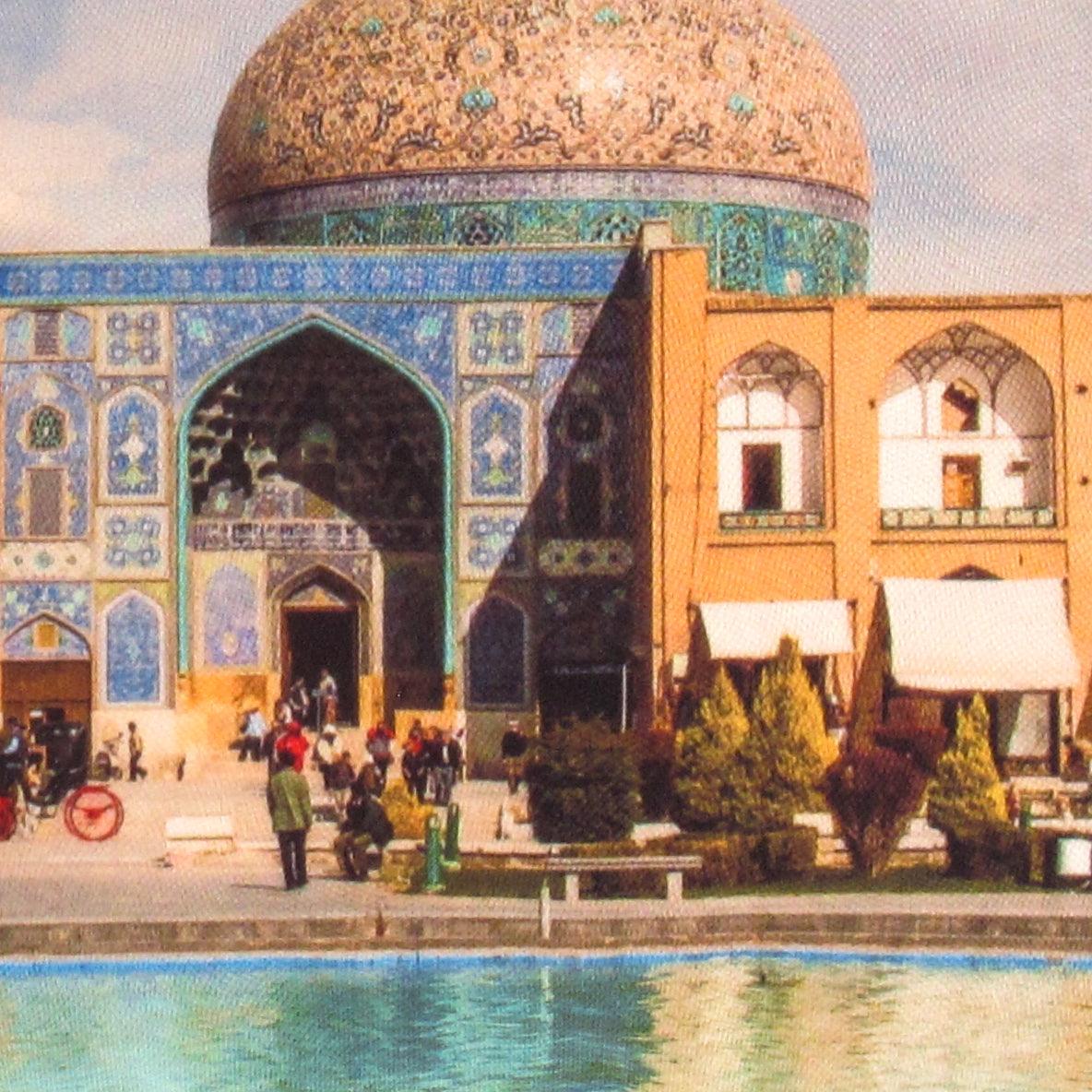 Canvello Silkroad Architecture Isfahan Throw Pillow - 16' X 16' - Image 2