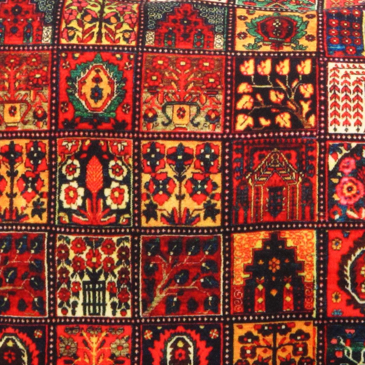 Canvello Silkroad Rug Bakhtiari design Pillow - 18' X 26' - Image 2