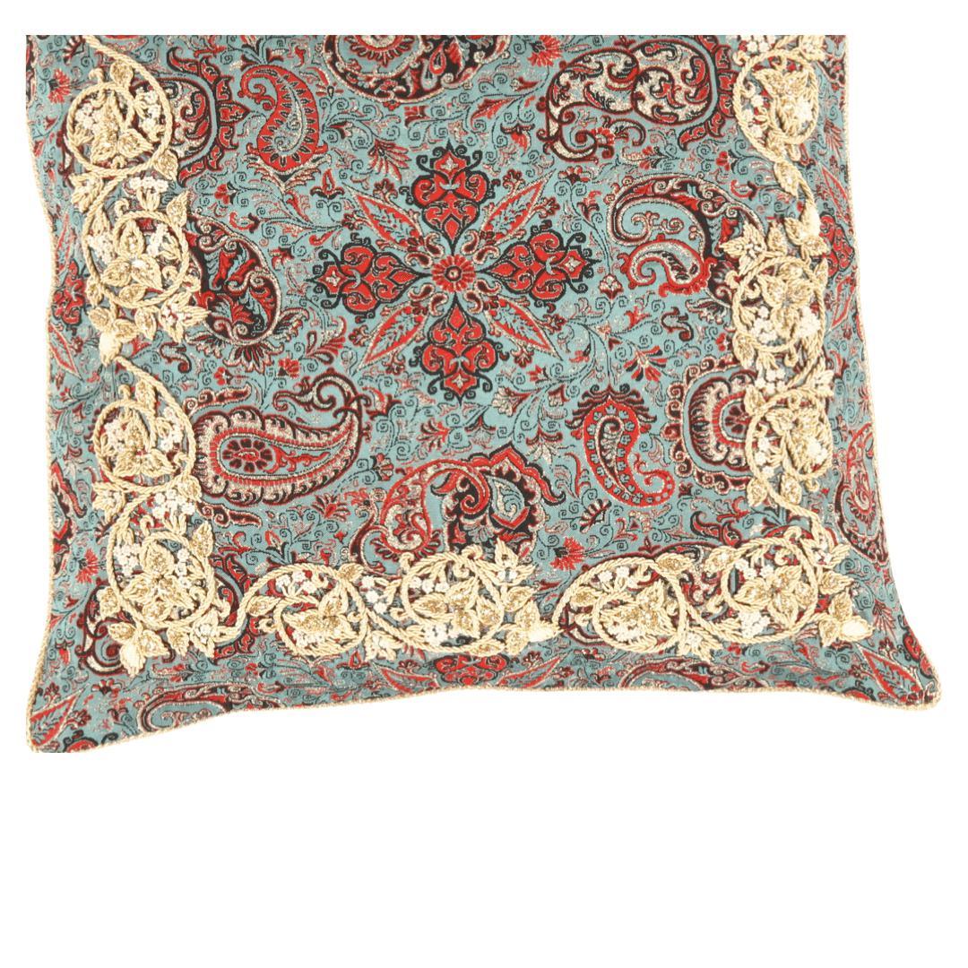 Canvello Silkroad Silk Termeh Pillow 20'' - Image 2