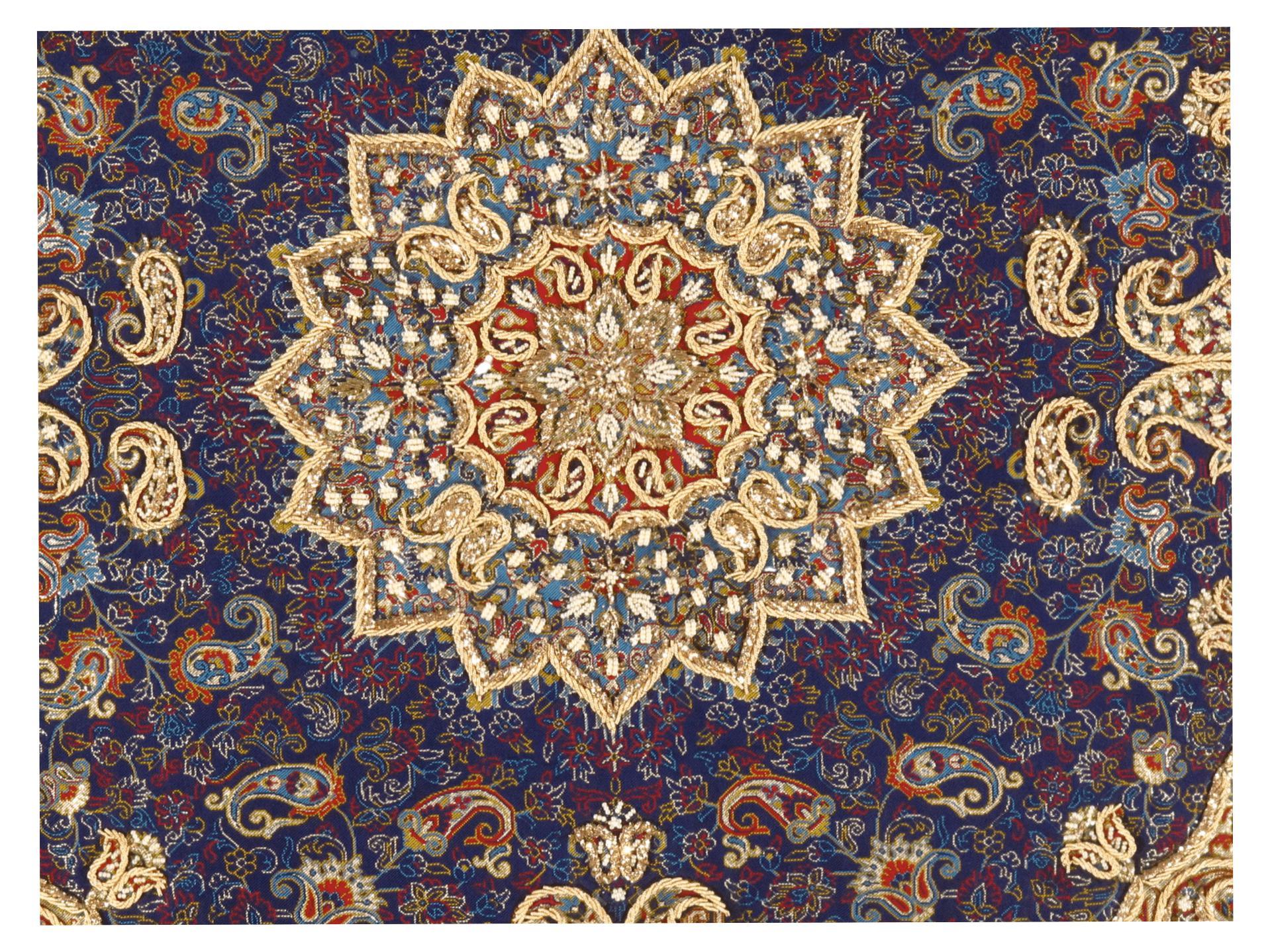 Canvello Silkroad Silk Termeh Pillow 20'' - Image 4
