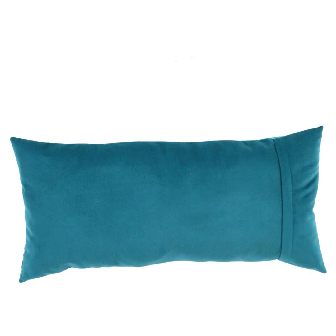 Canvello Silkroad Tile Velvet Pillow 15"X 30" - Image 2