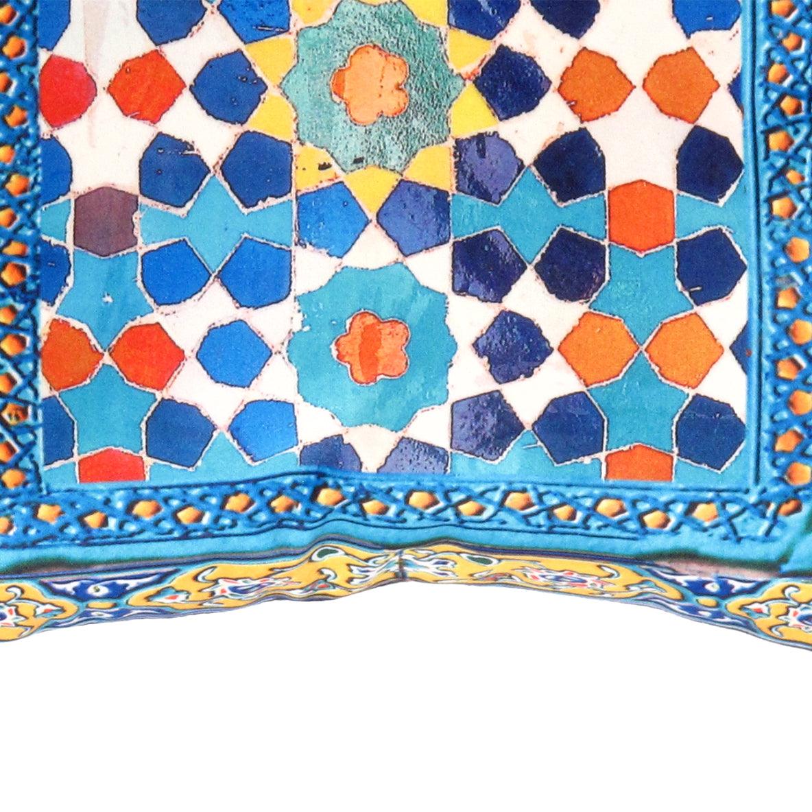 Canvello Silkroad Tile Velvet Pillow 16' X 16' - Image 2