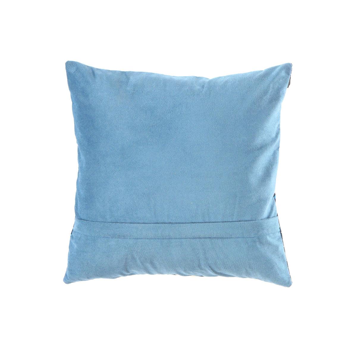 Canvello Silkroad Tile Velvet Pillow 16' X 16' - Image 3