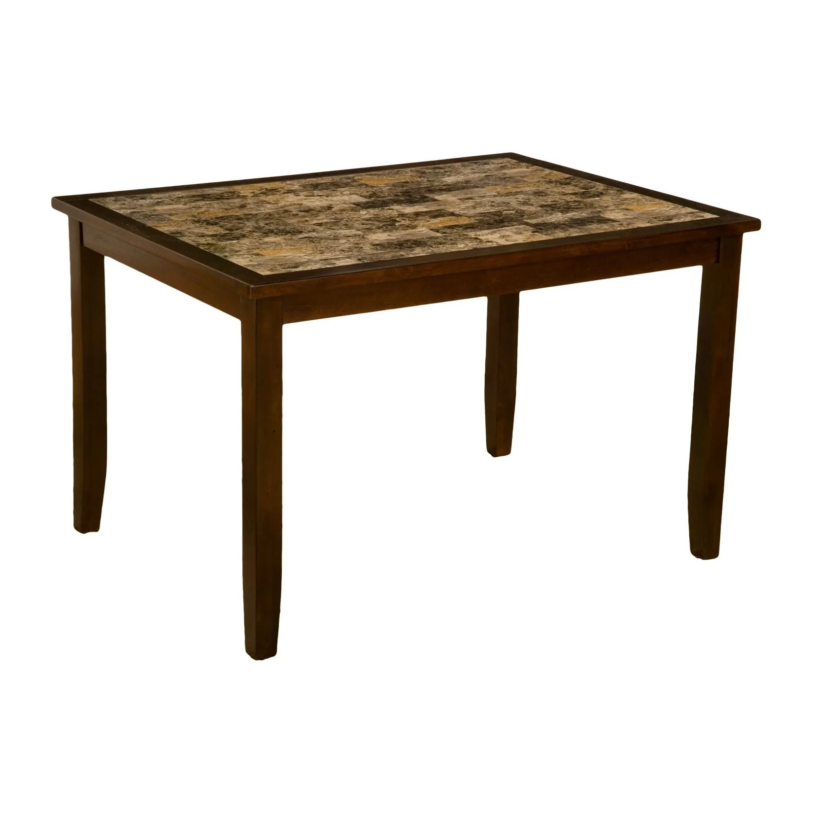 Capitola Faux Marble 5 Piece Dinette Set, Espresso - Image 2