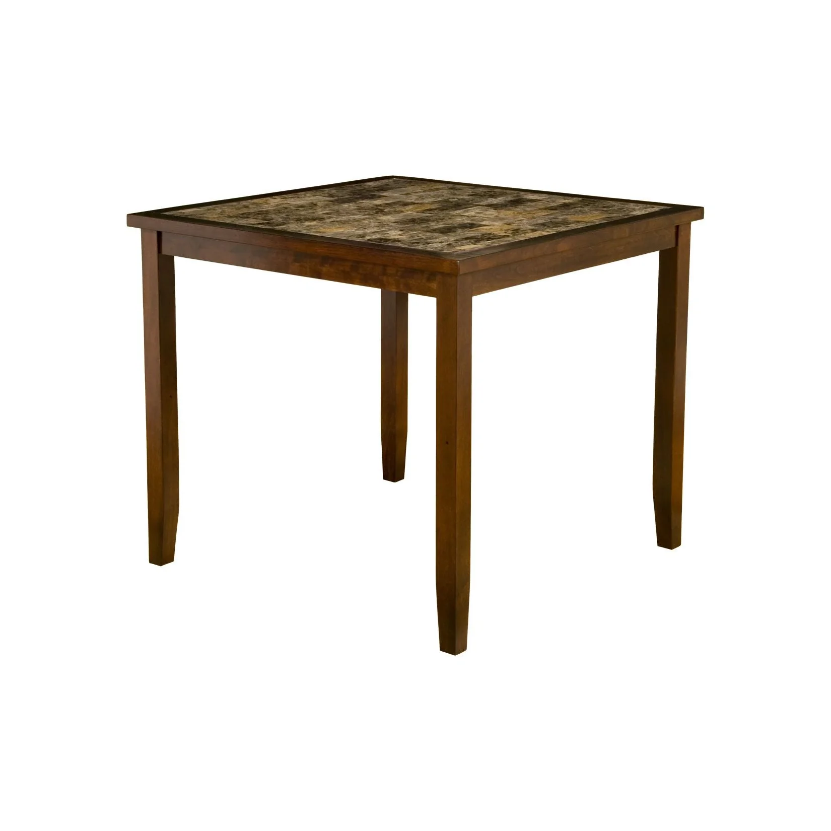 Capitola Faux Marble 5 Piece Pub Set, Espresso - Image 4