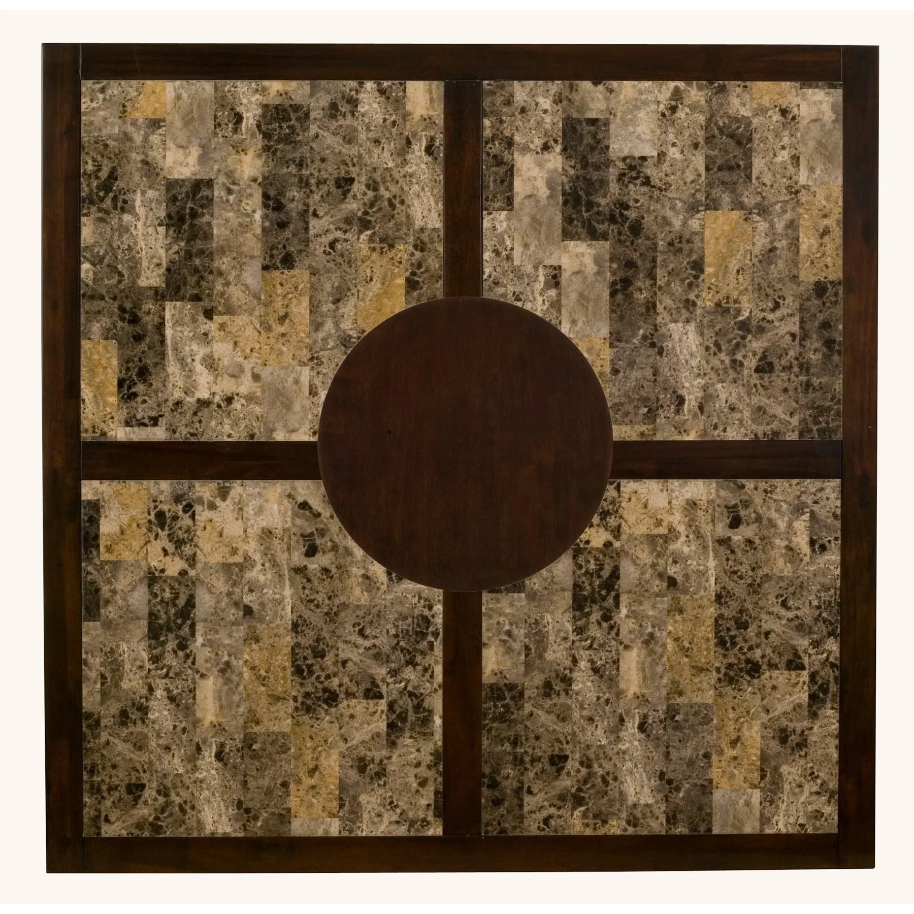 Capitola Faux Marble Large Pub Table, Espresso - Image 3