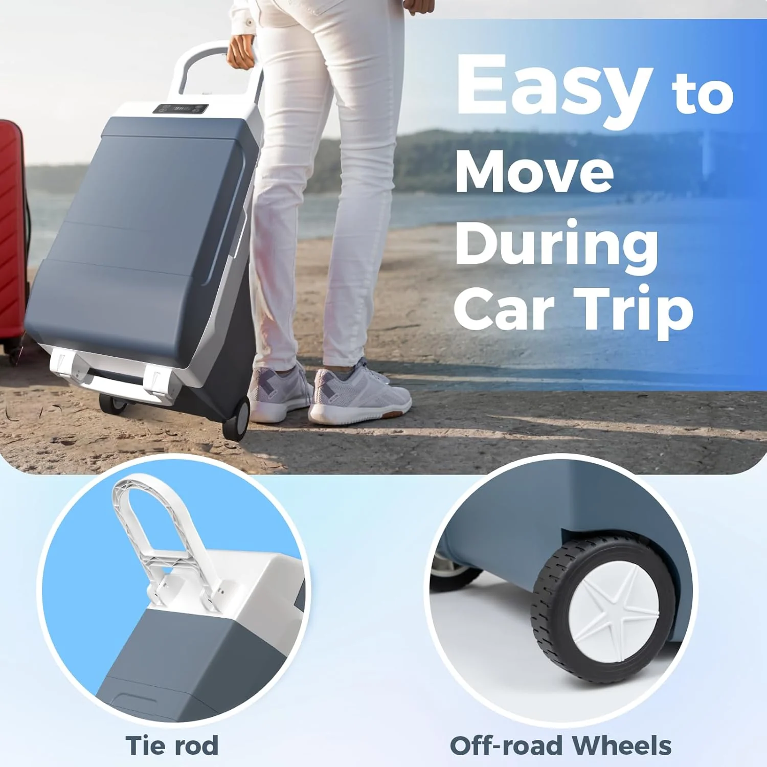 Car Refrigerator 12 Volt Mini Fridge 32 Quart 35L Portable Freezer Electric Cooler Intelligent Control Pan - Image 11