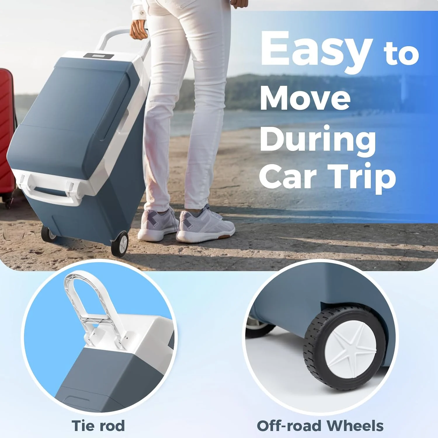 Car Refrigerator 12 Volt Mini Fridge 32 Quart 35L Portable Freezer Electric Cooler Intelligent Control Pan - Image 18