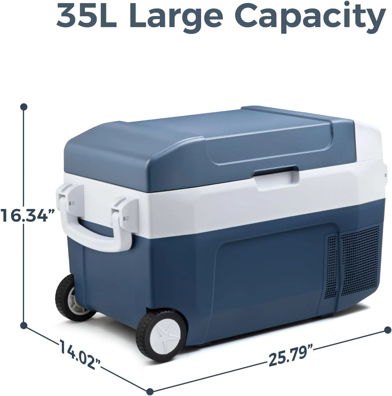 Car Refrigerator 12 Volt Mini Fridge 32 Quart 35L Portable Freezer Electric Cooler Intelligent Control Pan - Image 2
