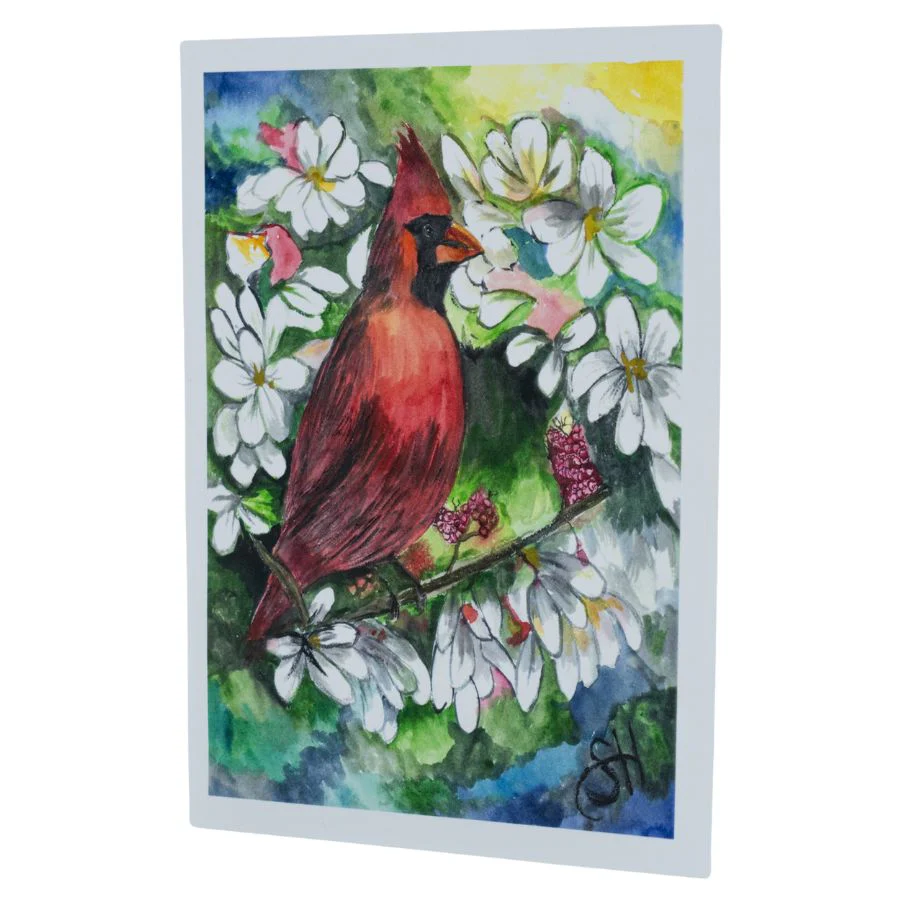 Cardinal Card Set | Set of 3 | 4" x 6" | Sheryll Hickman Art - Image 2