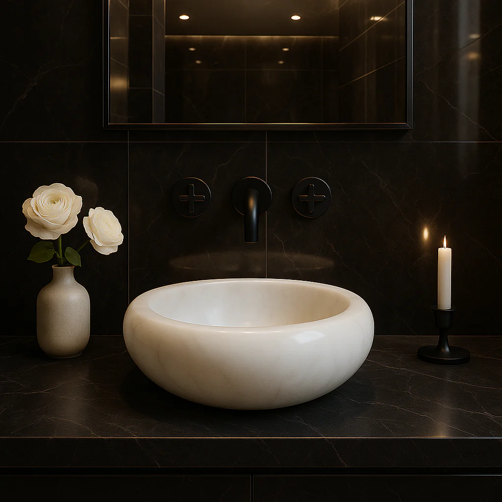 Carrara White Marble Sink - Image 3