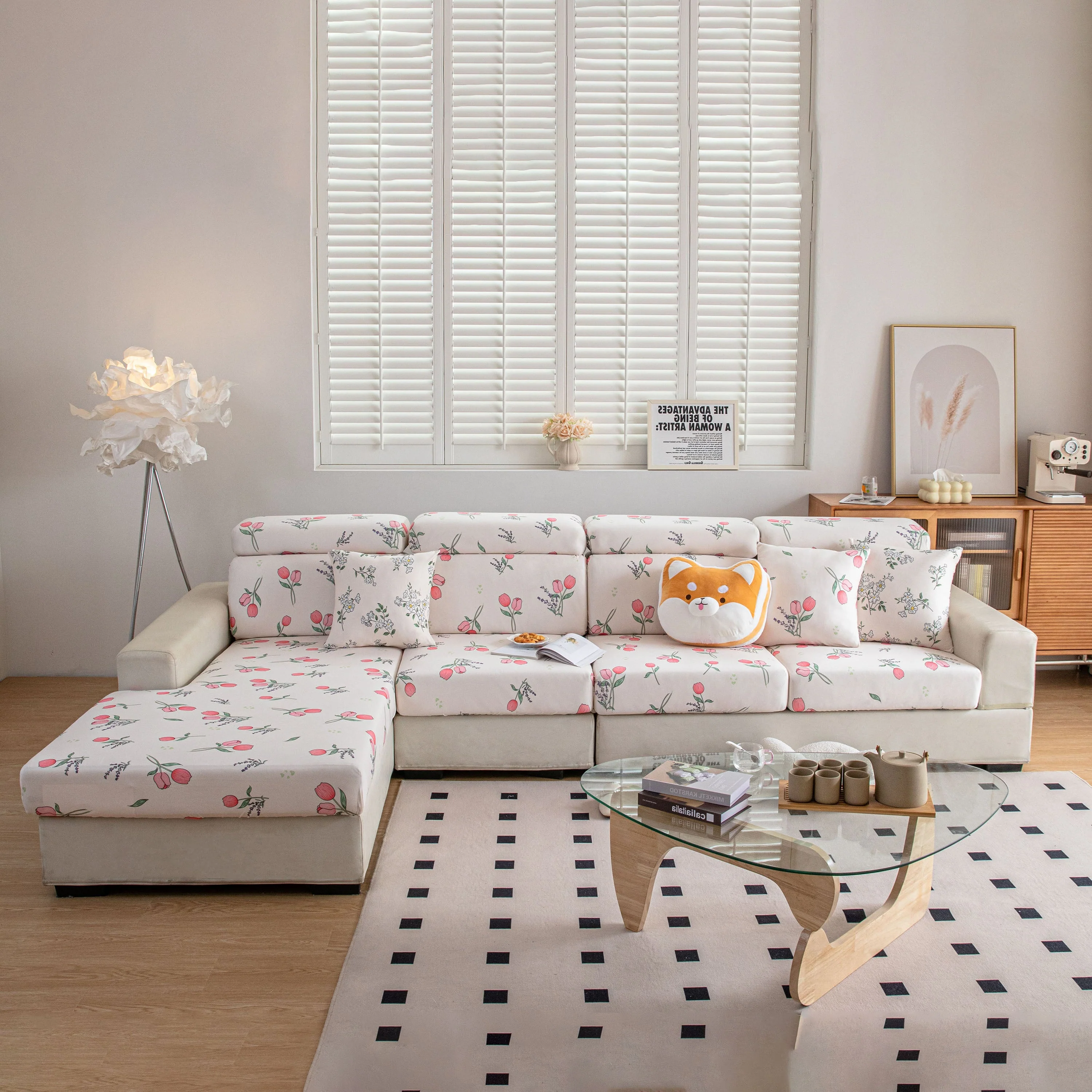 Cartoon Printing Elastic Seat Cushion Cover 1/2/3/4 Seater Sofa Cover Back Cushion Cover For Living Room - Image 17