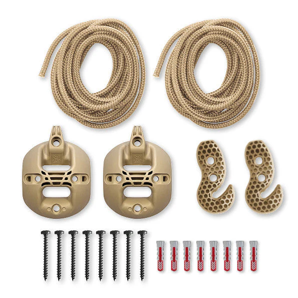 CasaMount 2rope Beige - Wall, Ceiling & Beam Suspension Set for Hammocks - Image 4