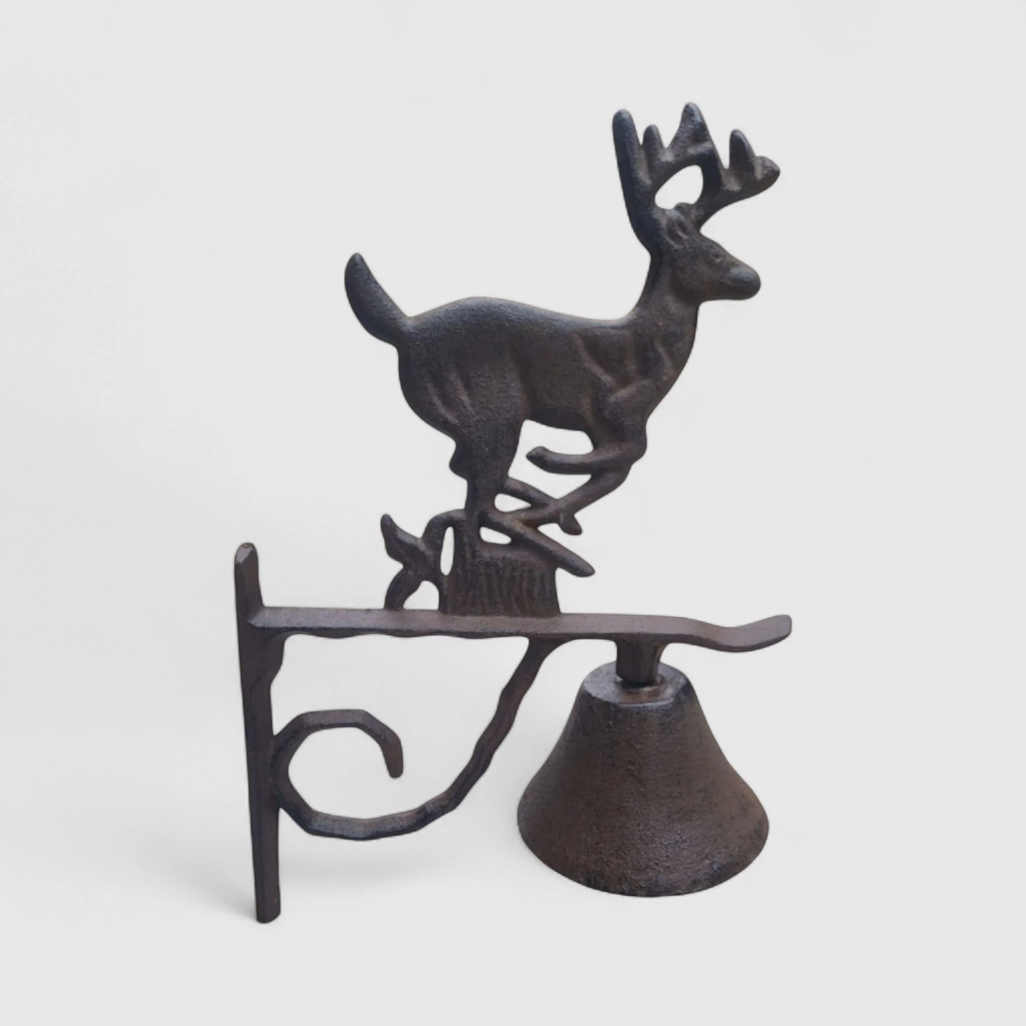 Cast Iron Deer Door Bell - Rustic Woodland Entry Chime - Image 2