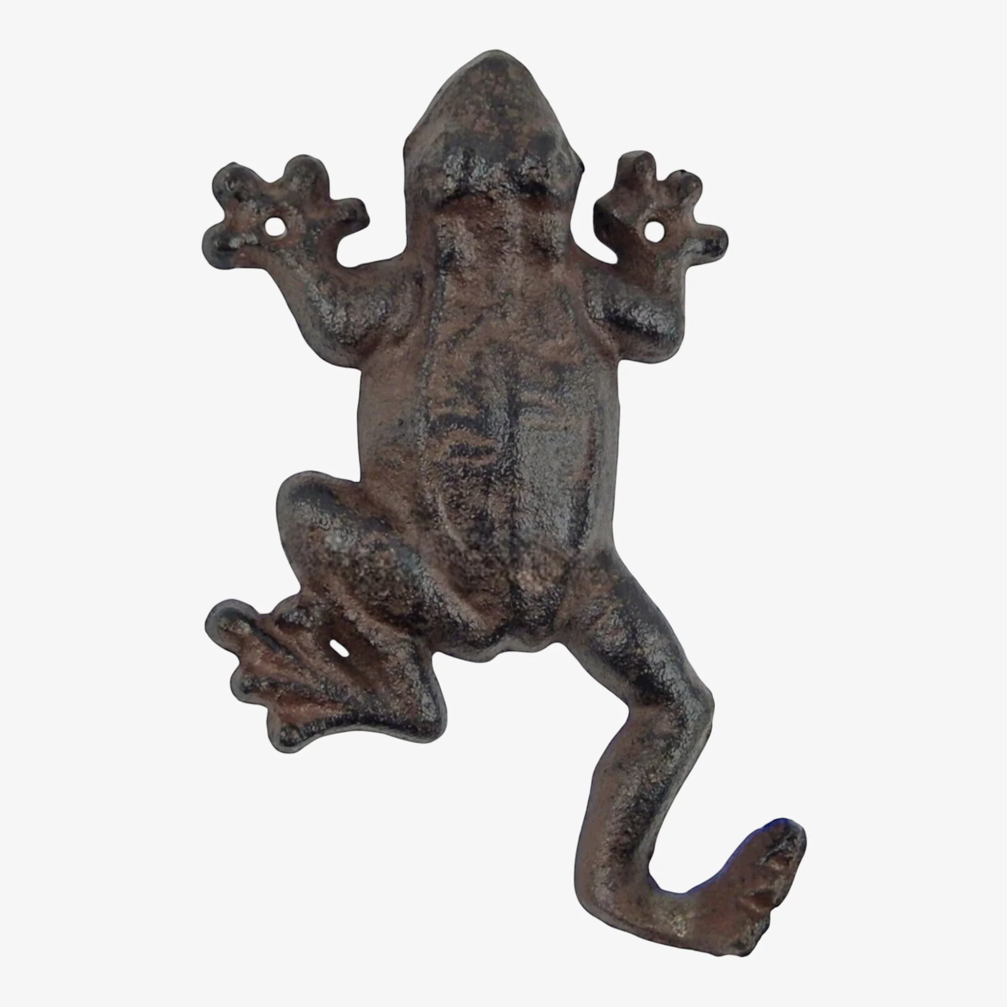 Frog Wall Hook, Rustic Cast Iron Key & Coat Hanger for Home - Image 2