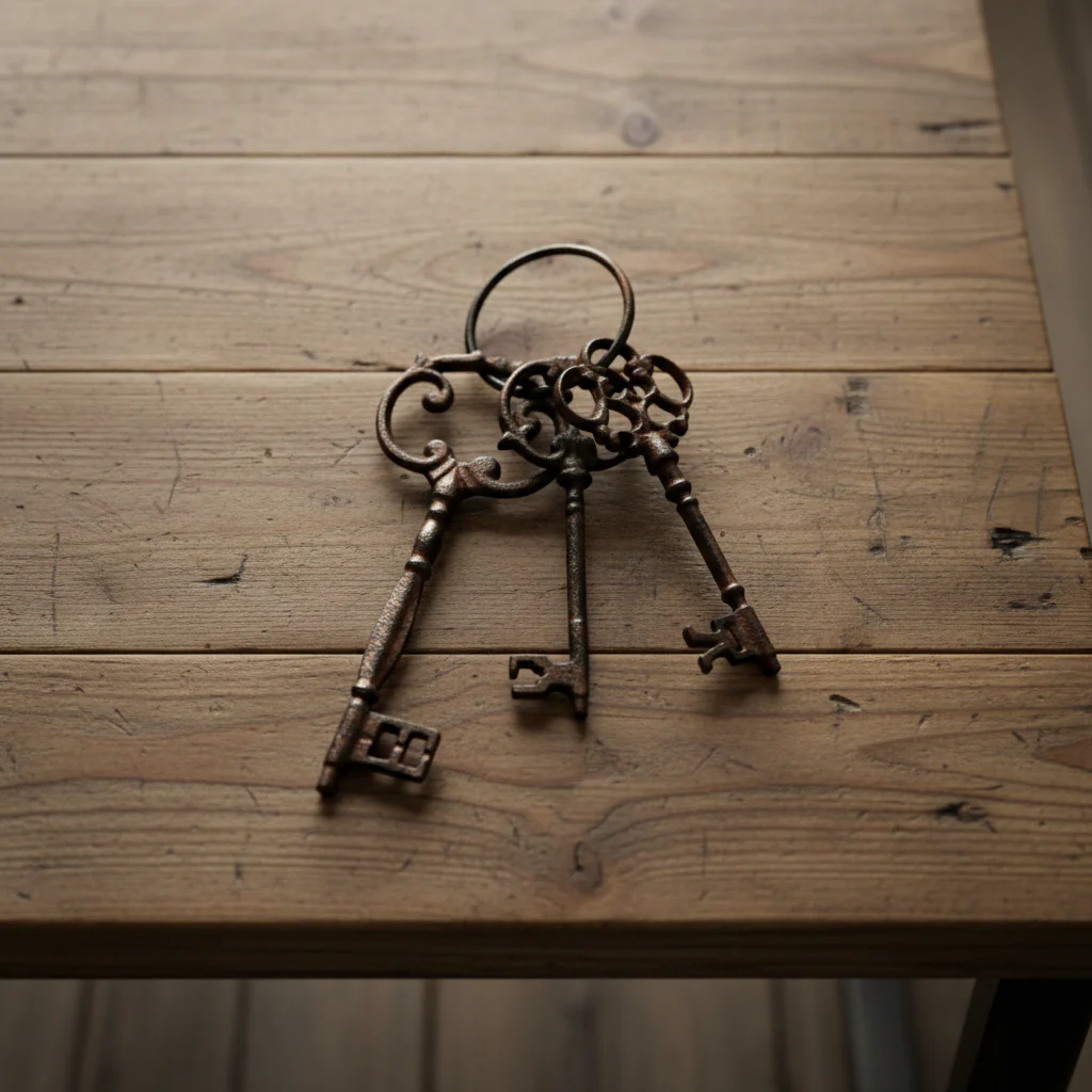 Cast Iron Skeleton Key Set - Vintage Home Accent