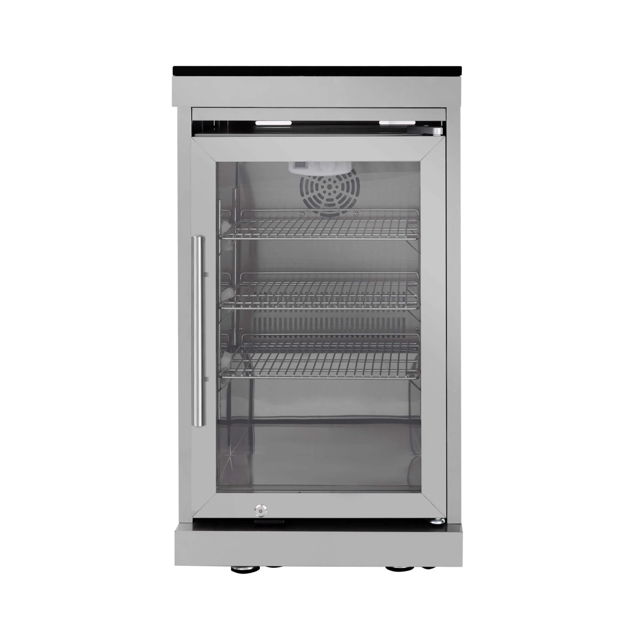Castelle Flame Astoria 94-Inch 6-Burner 85K BTU Outdoor Kitchen Liquid Propane Grill Island With Wine Cooler, Rotisserie, Cabinets, And Granite Countertops (SAK68014) - Image 19