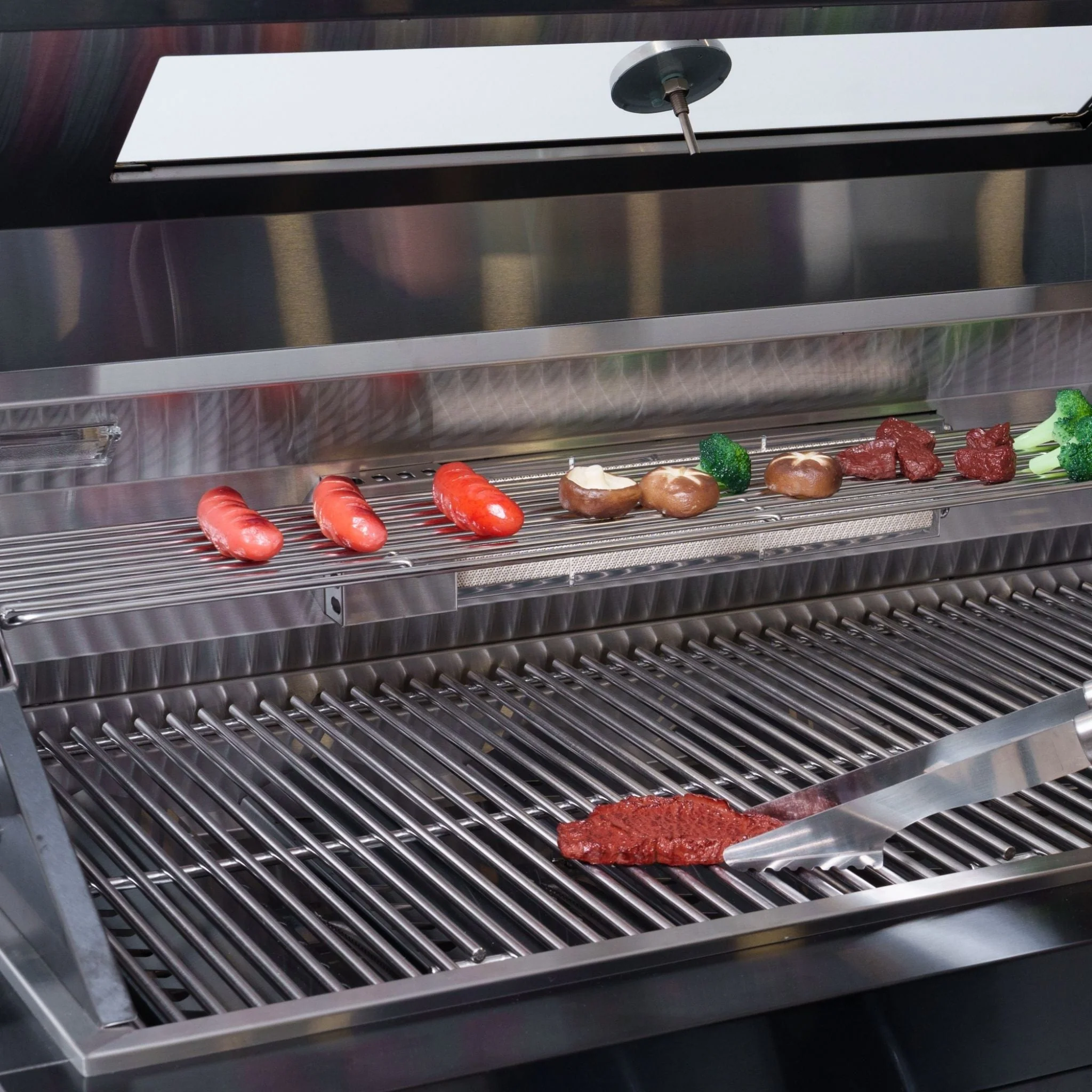 Castelle Flame Premium Black Stainless Steel 4-Burner Liquid Propane Kitchen Grill Island With Rotisserie Kit (SAK48157) - Image 18