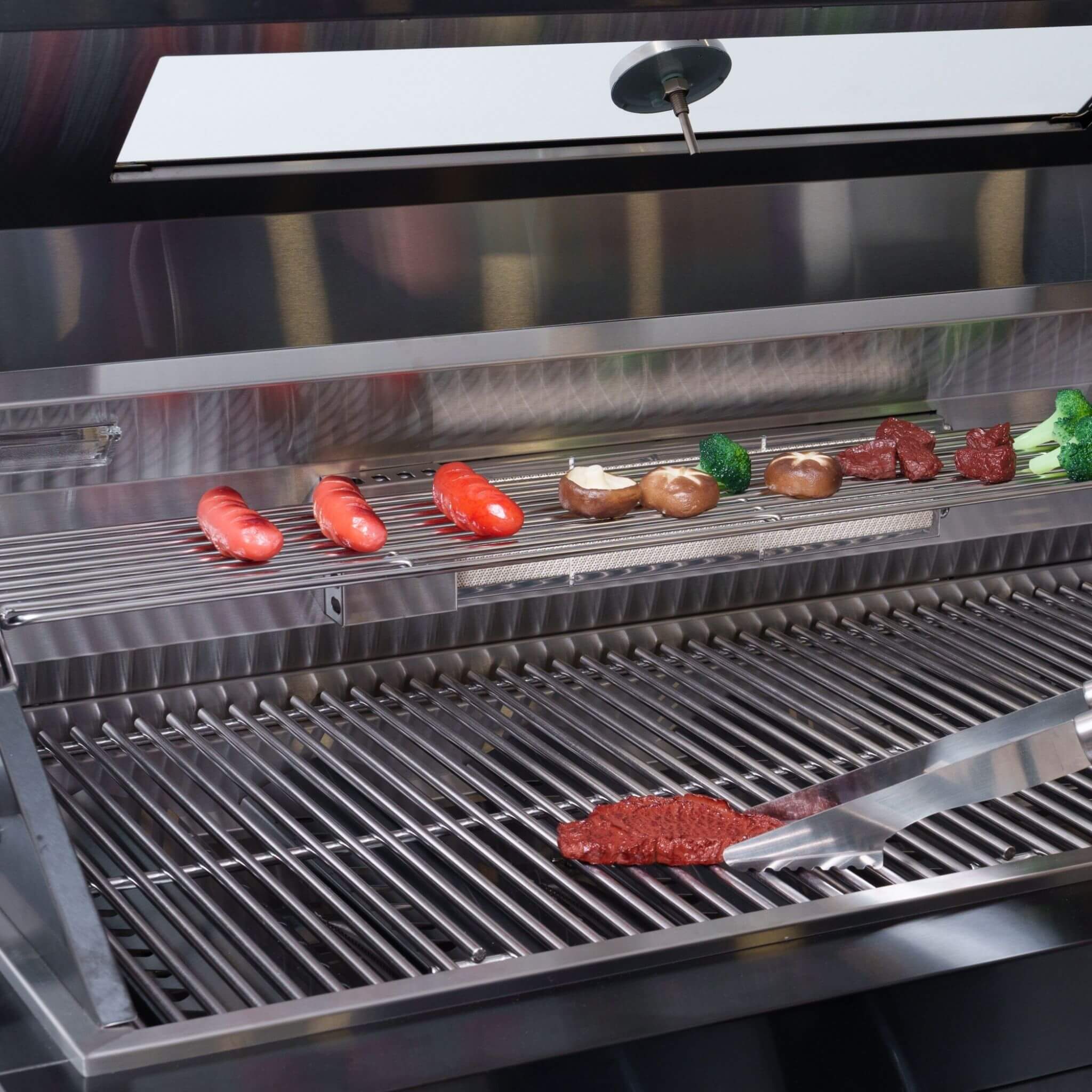 Castelle Flame Premium Black Stainless Steel 6-Burner Liquid Propane Kitchen Grill Island With Rotisserie Kit (SAK82641) - Image 5