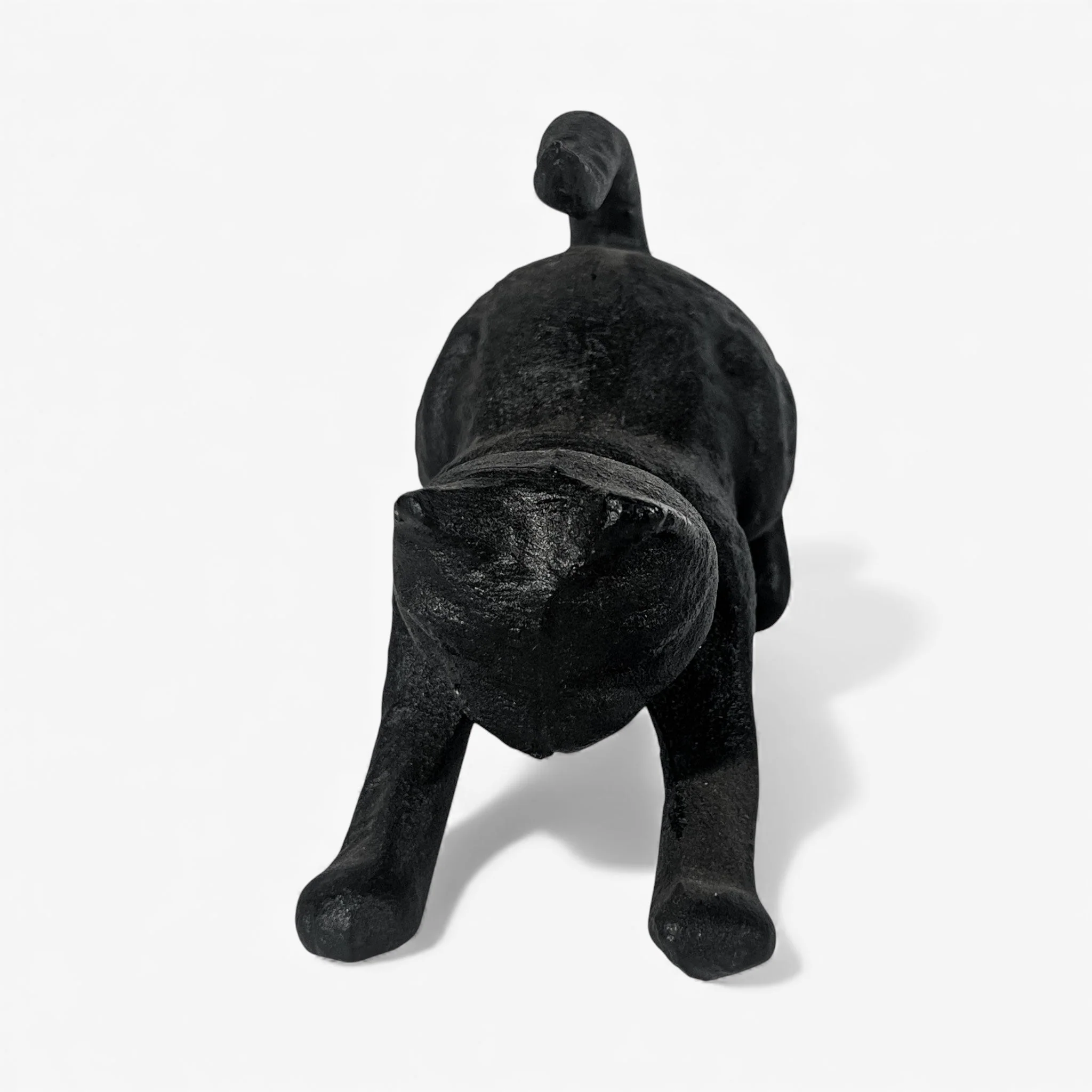 Cat Door Stop Cast Iron Black Decorative Bookend - Image 3
