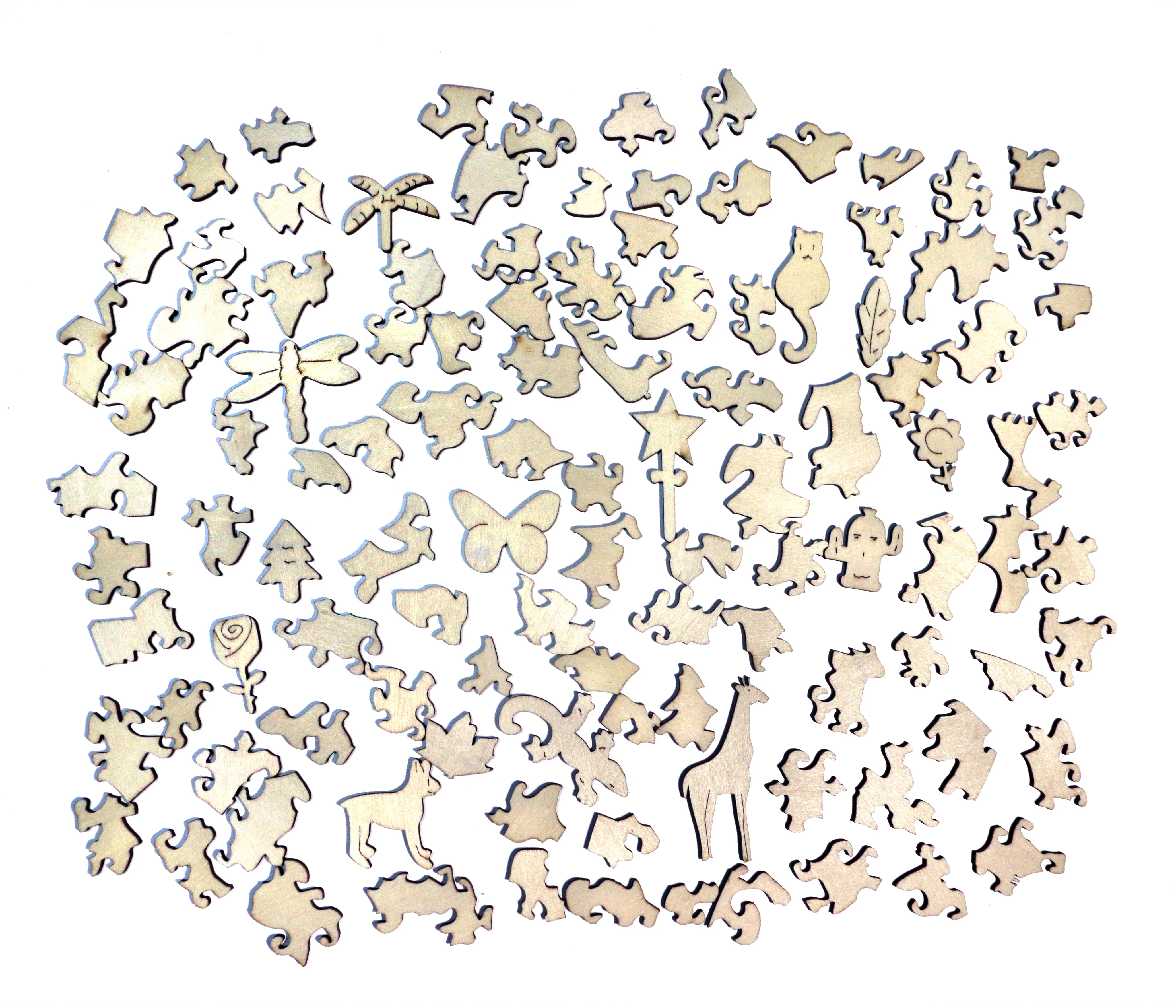 Cat in Flowers - Jigsaw Wooden Puzzle by Wizardi F07N9-16 - Image 3