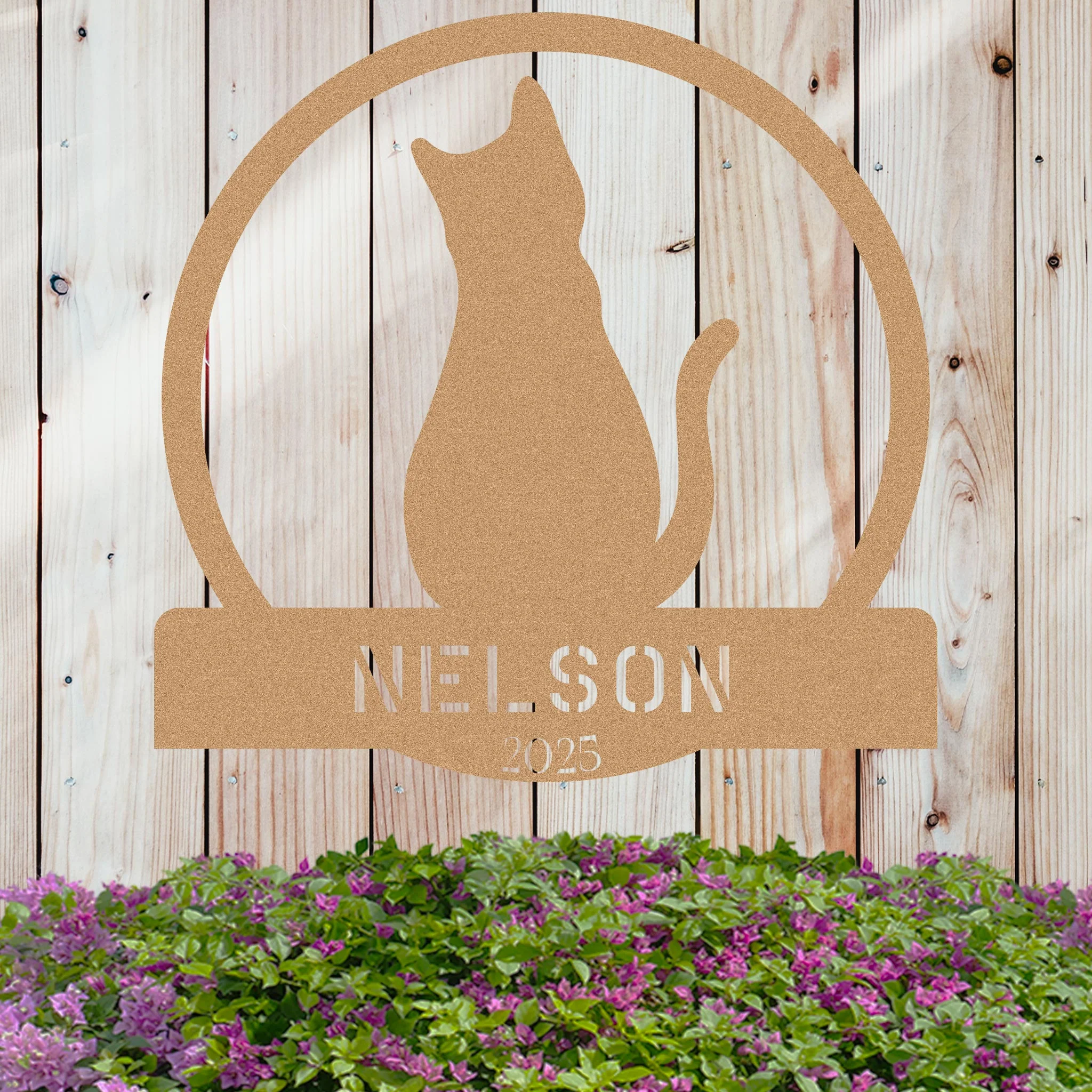 Cat Lover w Name and Year Sign - Image 4