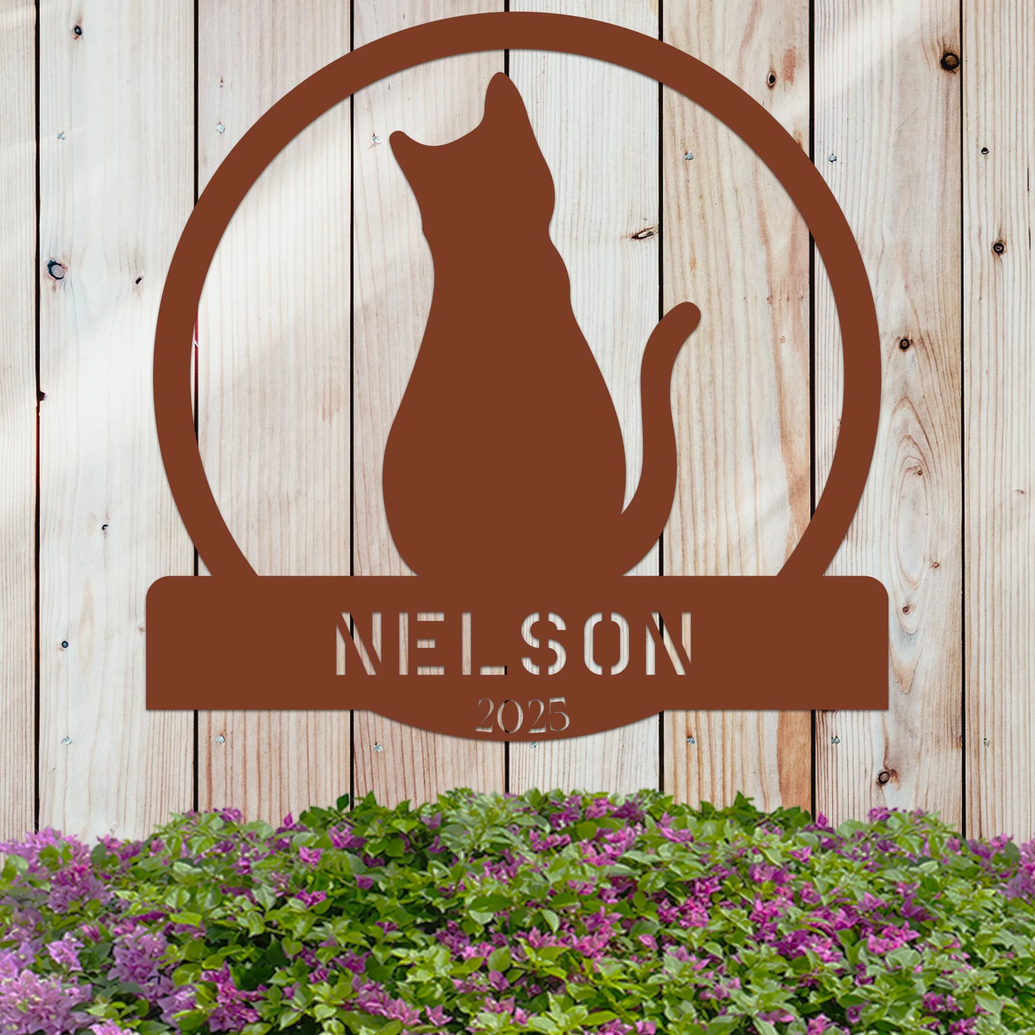 Cat Lover w Name and Year Sign - Image 5