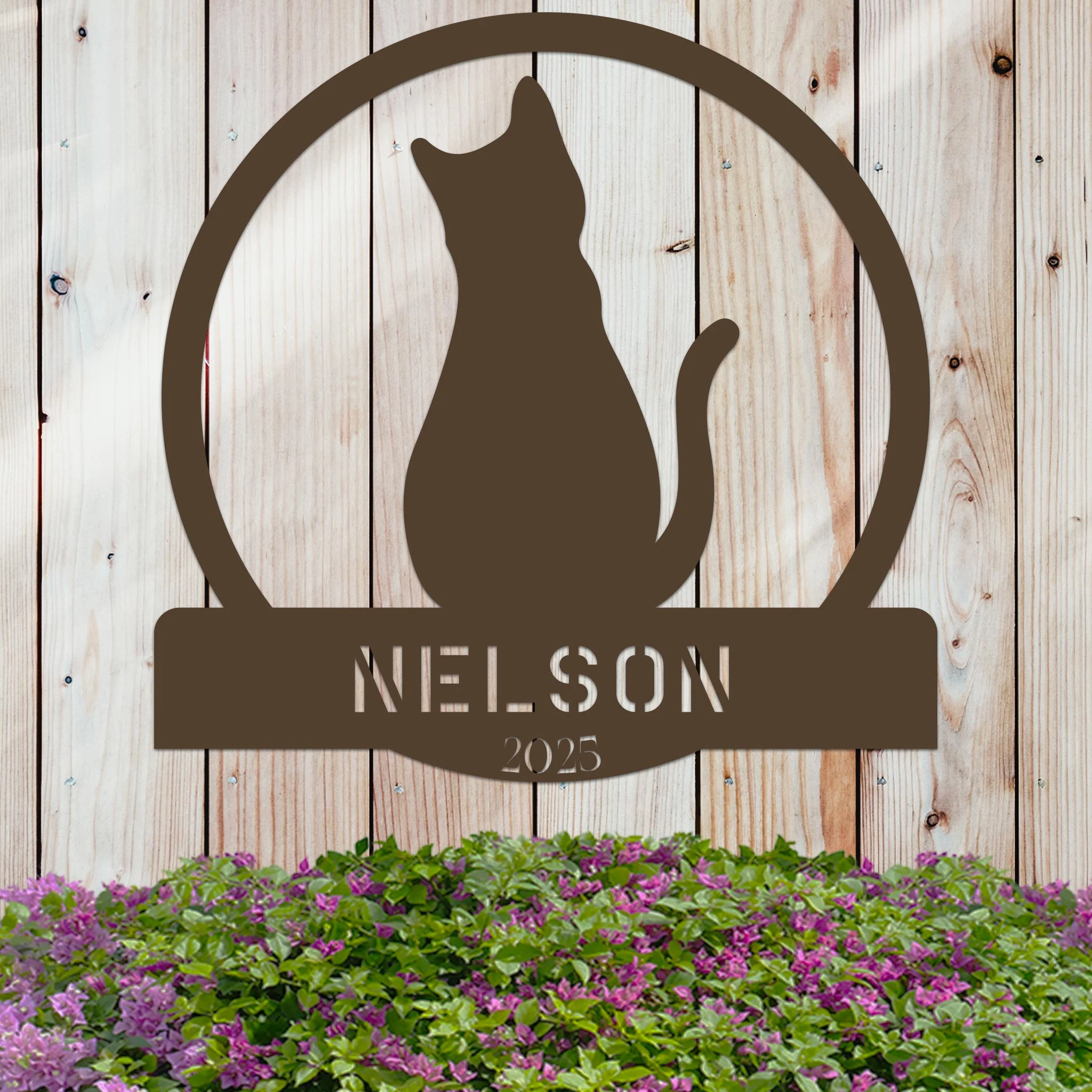 Cat Lover w Name and Year Sign - Image 6
