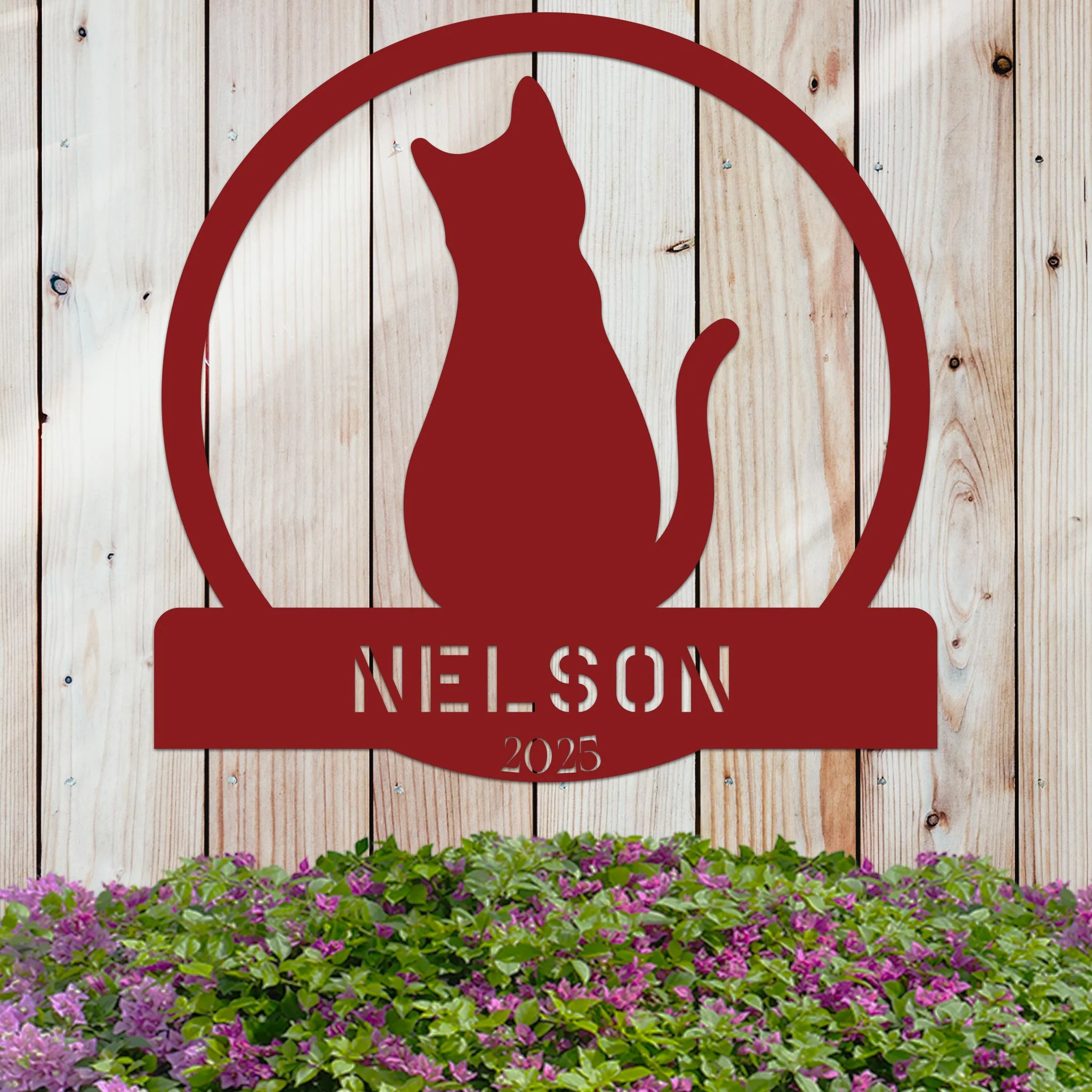Cat Lover w Name and Year Sign - Image 8