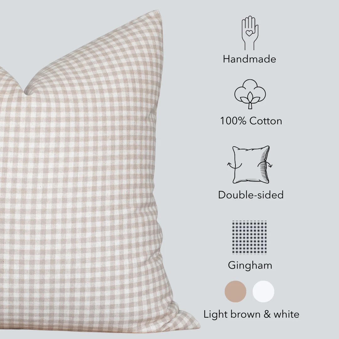 Catalina Pillow Cover | Light Brown - Image 6