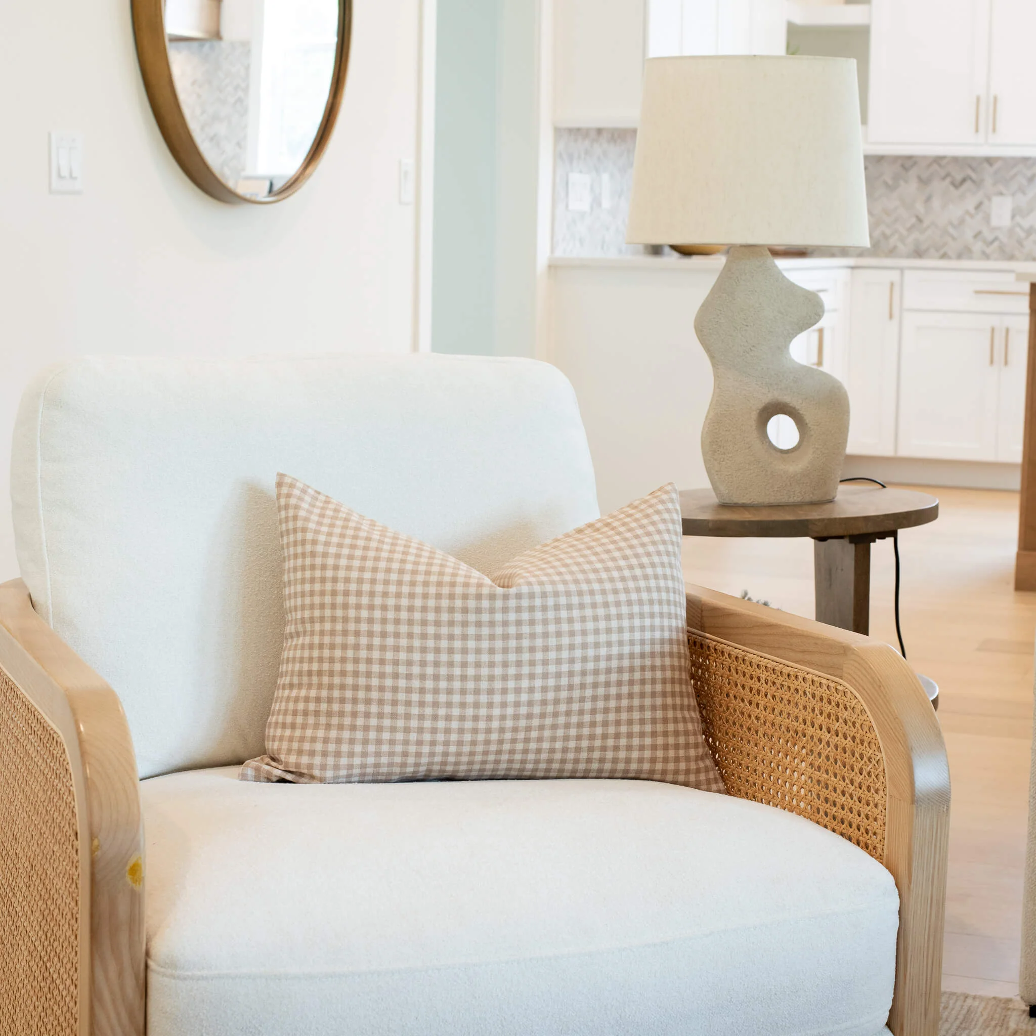 Catalina Pillow Cover | Light Brown | Lumbar - Image 2