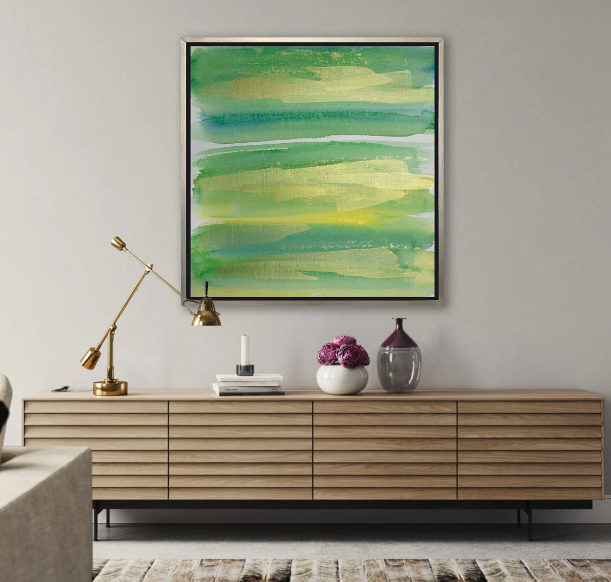 Caterpillar Hiding - Open Edition Canvas Print - Image 2