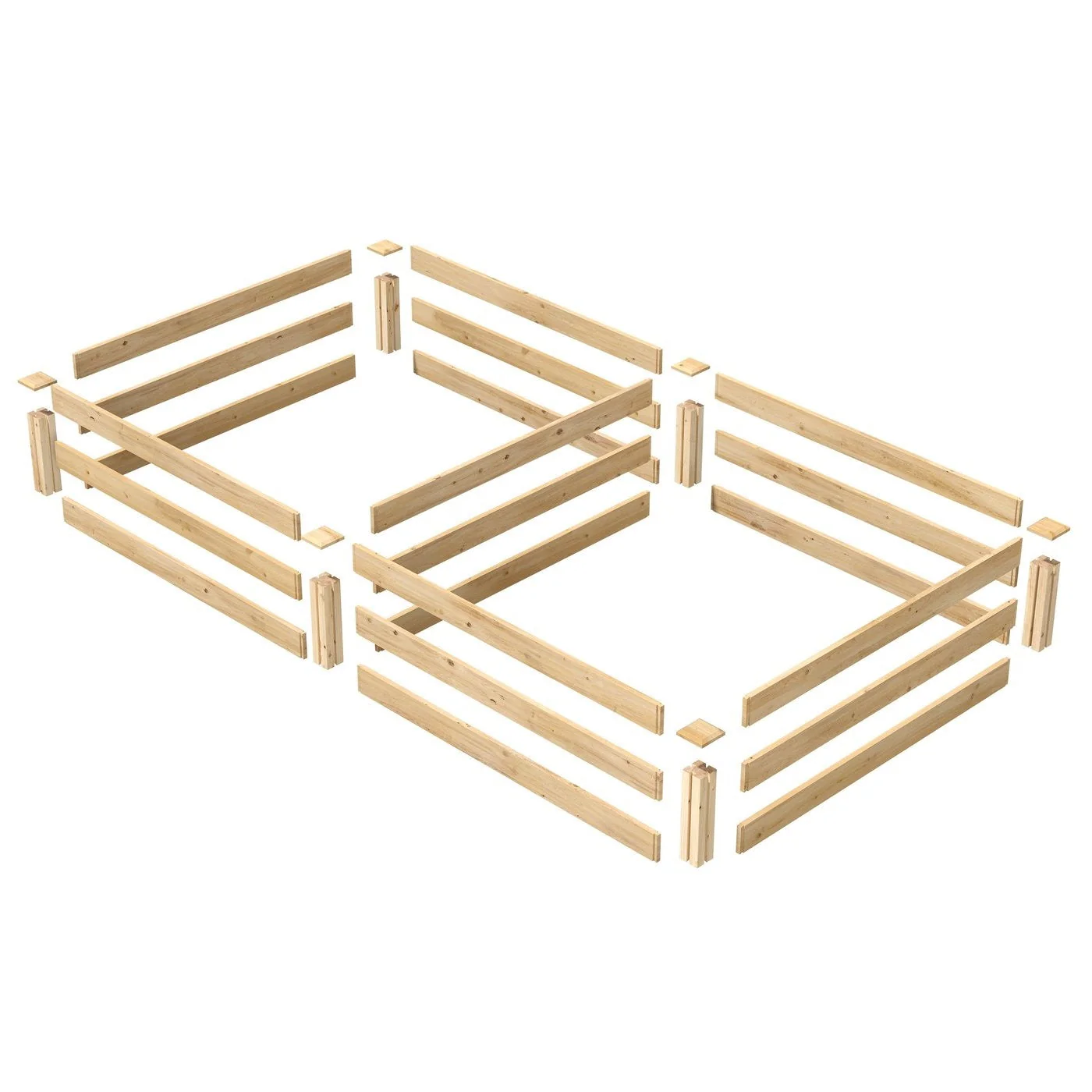Cedar 4ft x 8ft x 10.5in Raised Garden Bed - Made in USA - Image 3