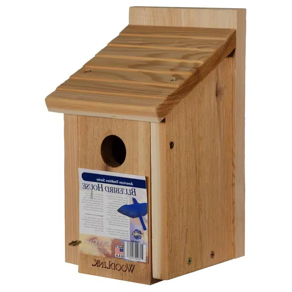Cedar Wood Birdhouse - Ideal for Eastern Western and Mountain Bluebirds - Image 4