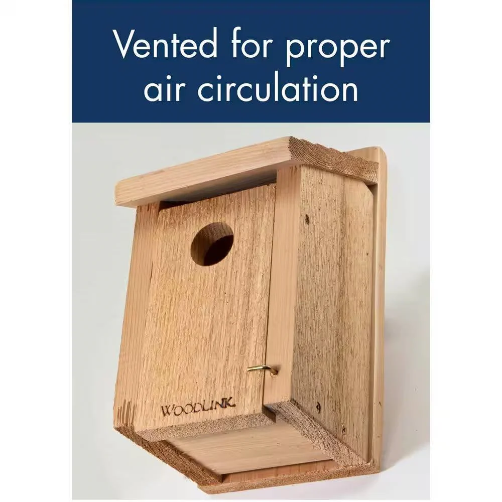 Cedar Wood Birdhouse - Ideal for Eastern Western and Mountain Bluebirds - Image 5