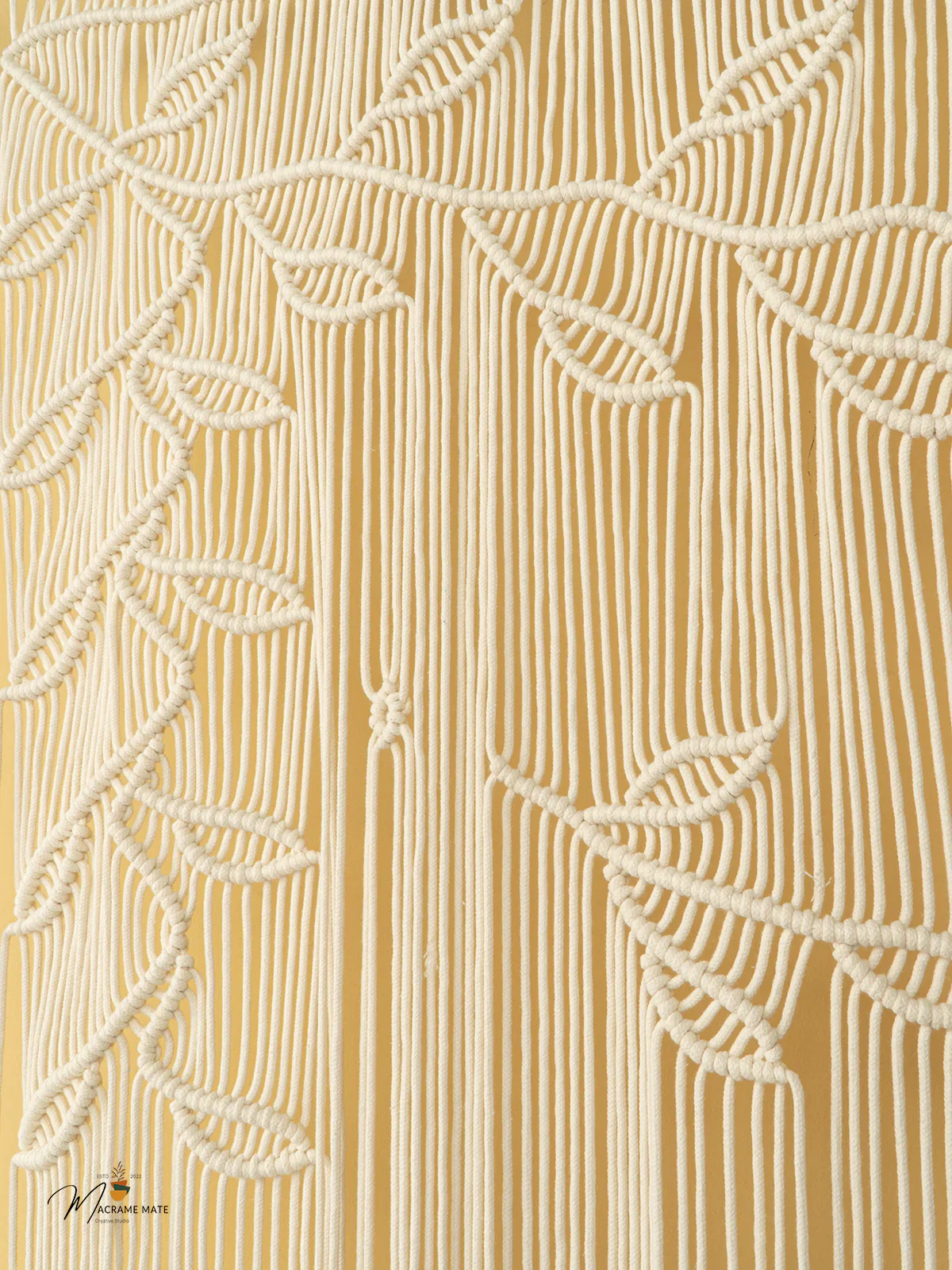 Celeste Natural Macrame Leaf Door Curtain - Image 10