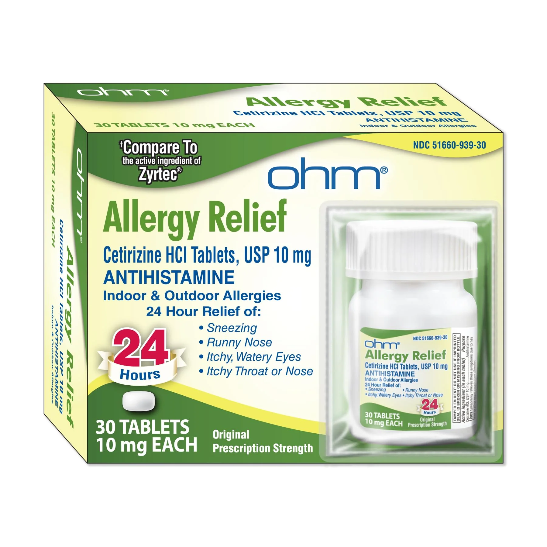 Cetirizine Hci Antihistamine 10 mg 30 Tabs - Image 3