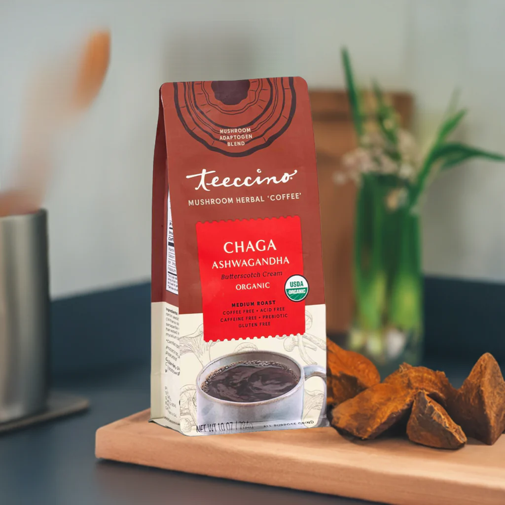 Chaga Ashwagandha Butterscotch Cream Mushroom Herbal Coffee - Image 2