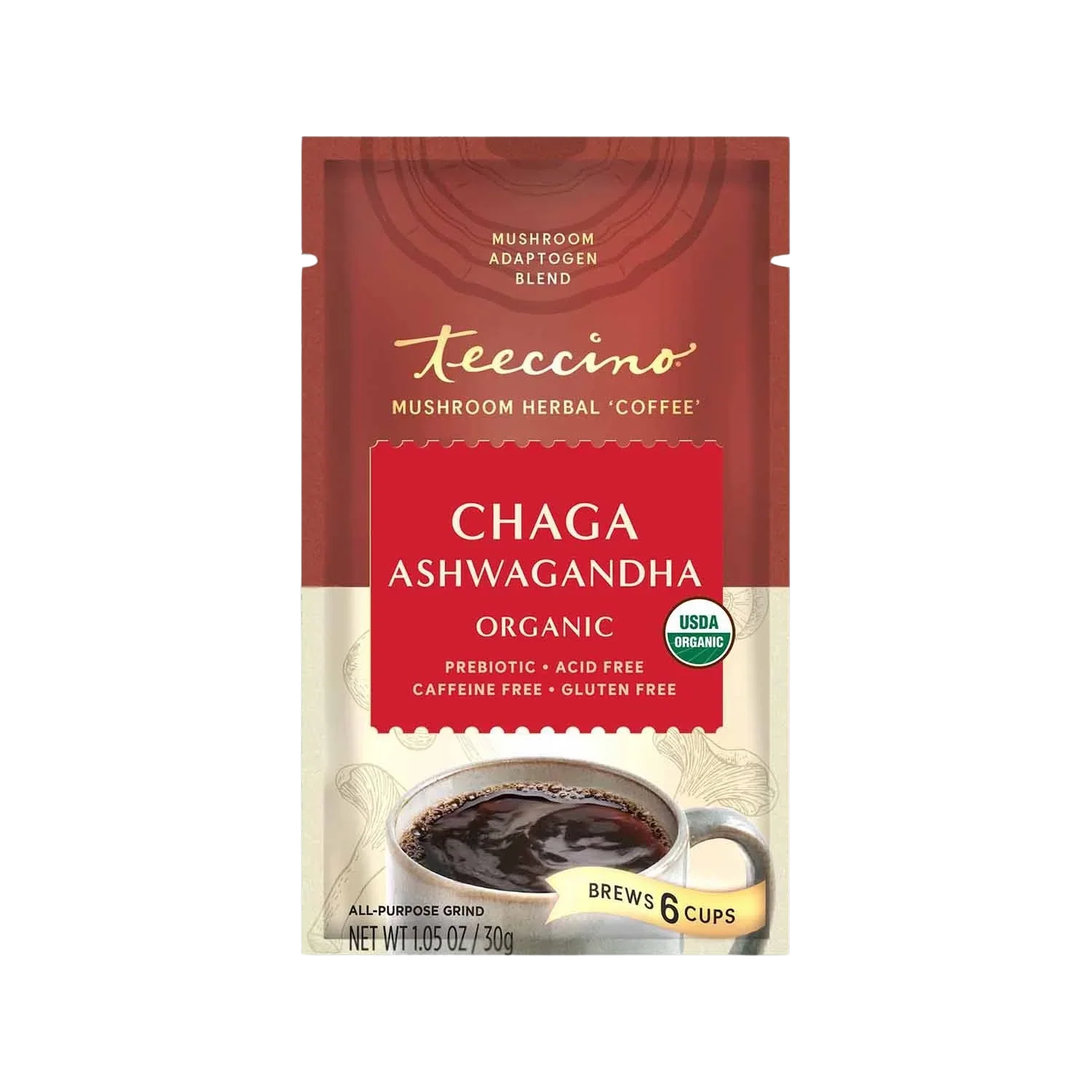 Chaga Ashwagandha Butterscotch Cream Mushroom Herbal Coffee - Image 4