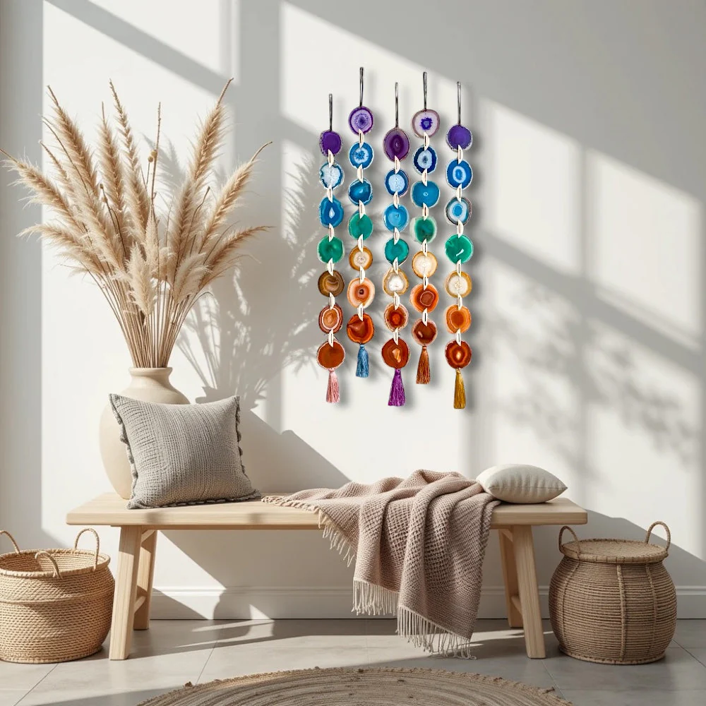 Chakra Agate Wall Hanging - Image 10
