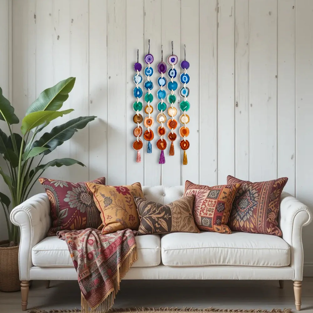 Chakra Agate Wall Hanging - Image 12