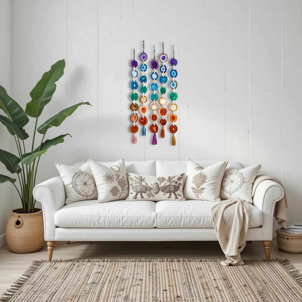 Chakra Agate Wall Hanging - Image 8