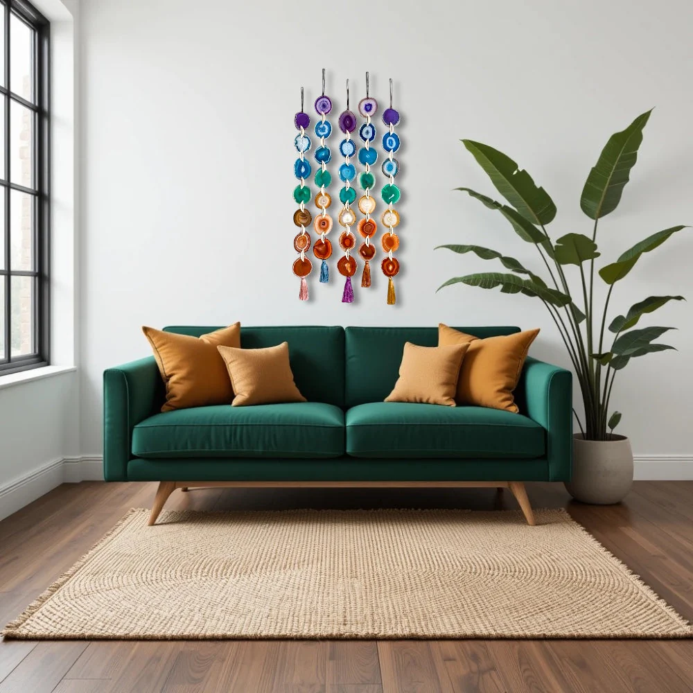 Chakra Agate Wall Hanging - Image 9