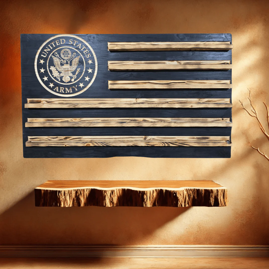 Challenge coin display wood sign - Image 2